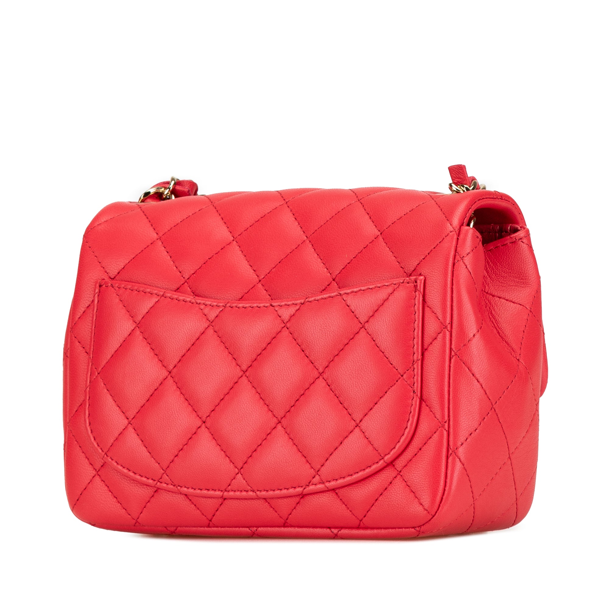 Chanel Mini Square Classic Lambskin Single Flap - image 2