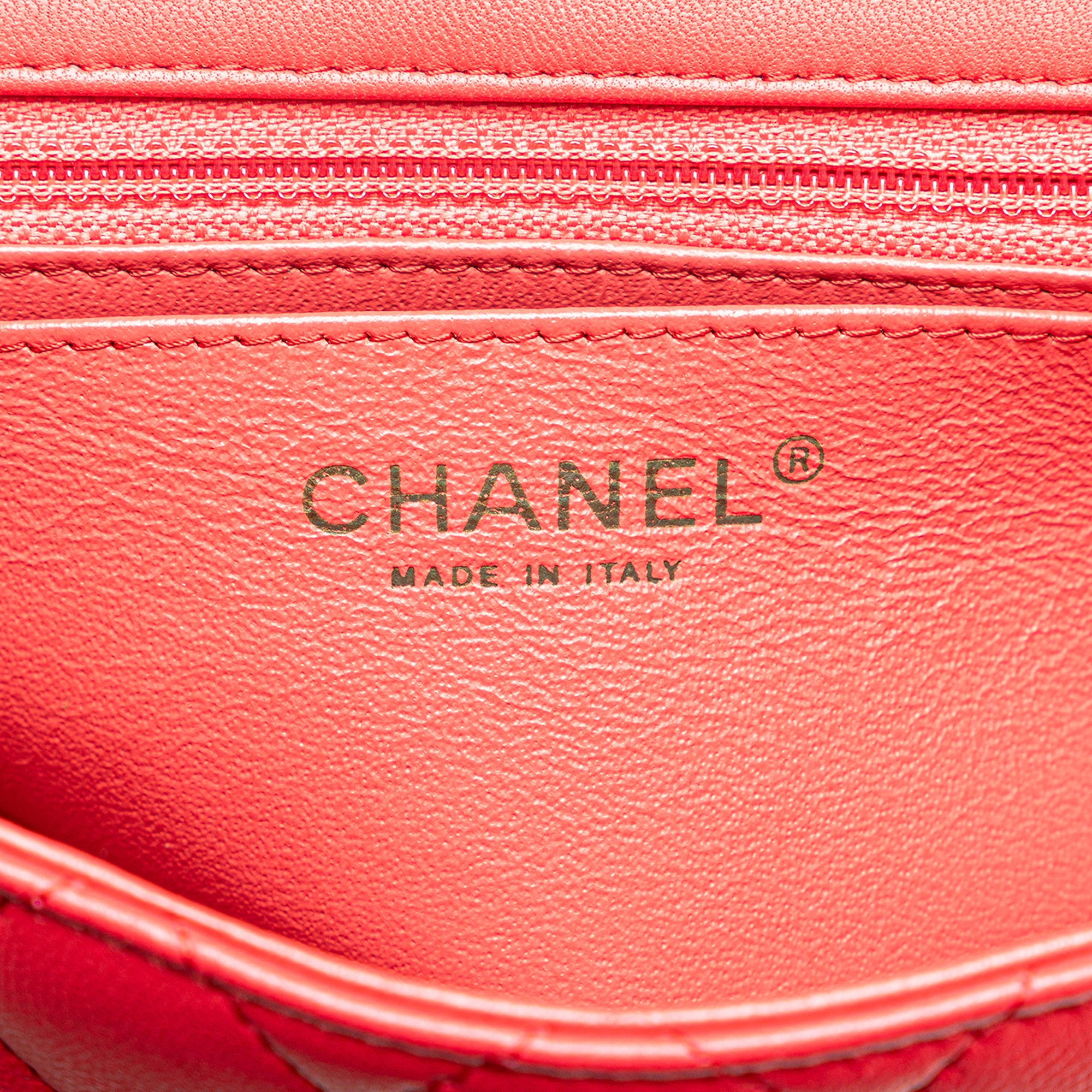 Chanel Mini Square Classic Lambskin Single Flap - image 5