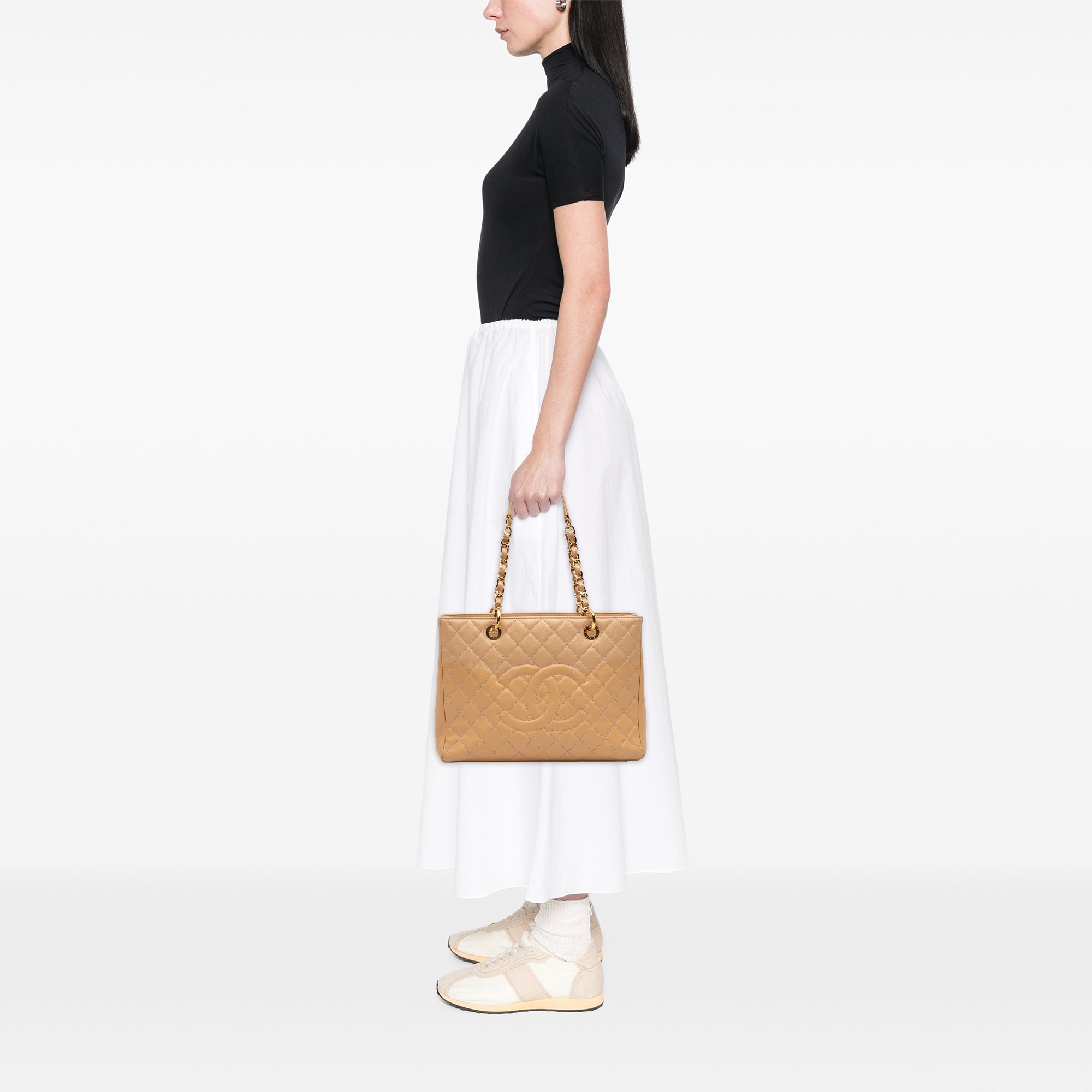 Chanel Caviar Grand Shopping Tote - image 6