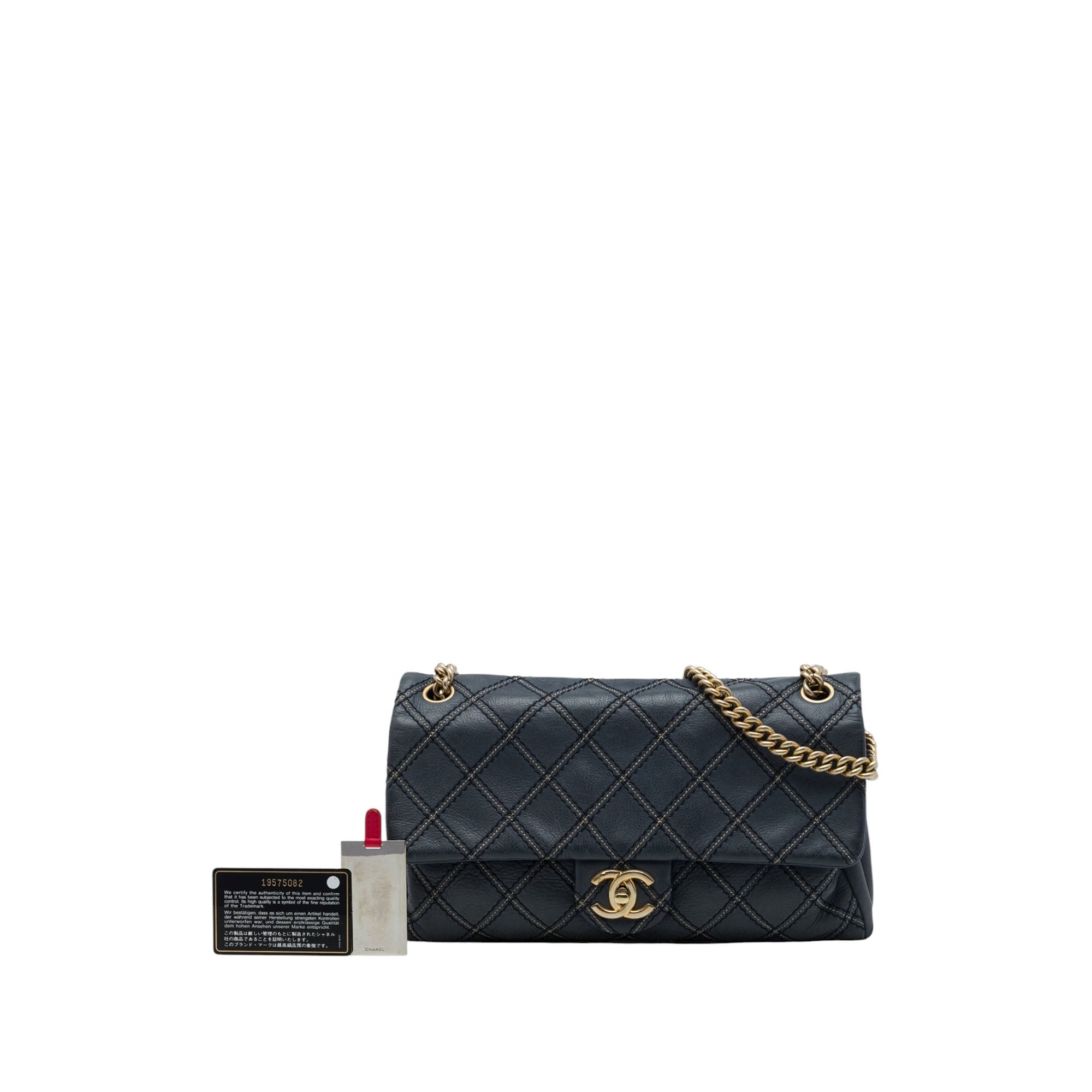Chanel Jumbo Quilted Iridescent Calfskin Triple Stitched Flap - image 7