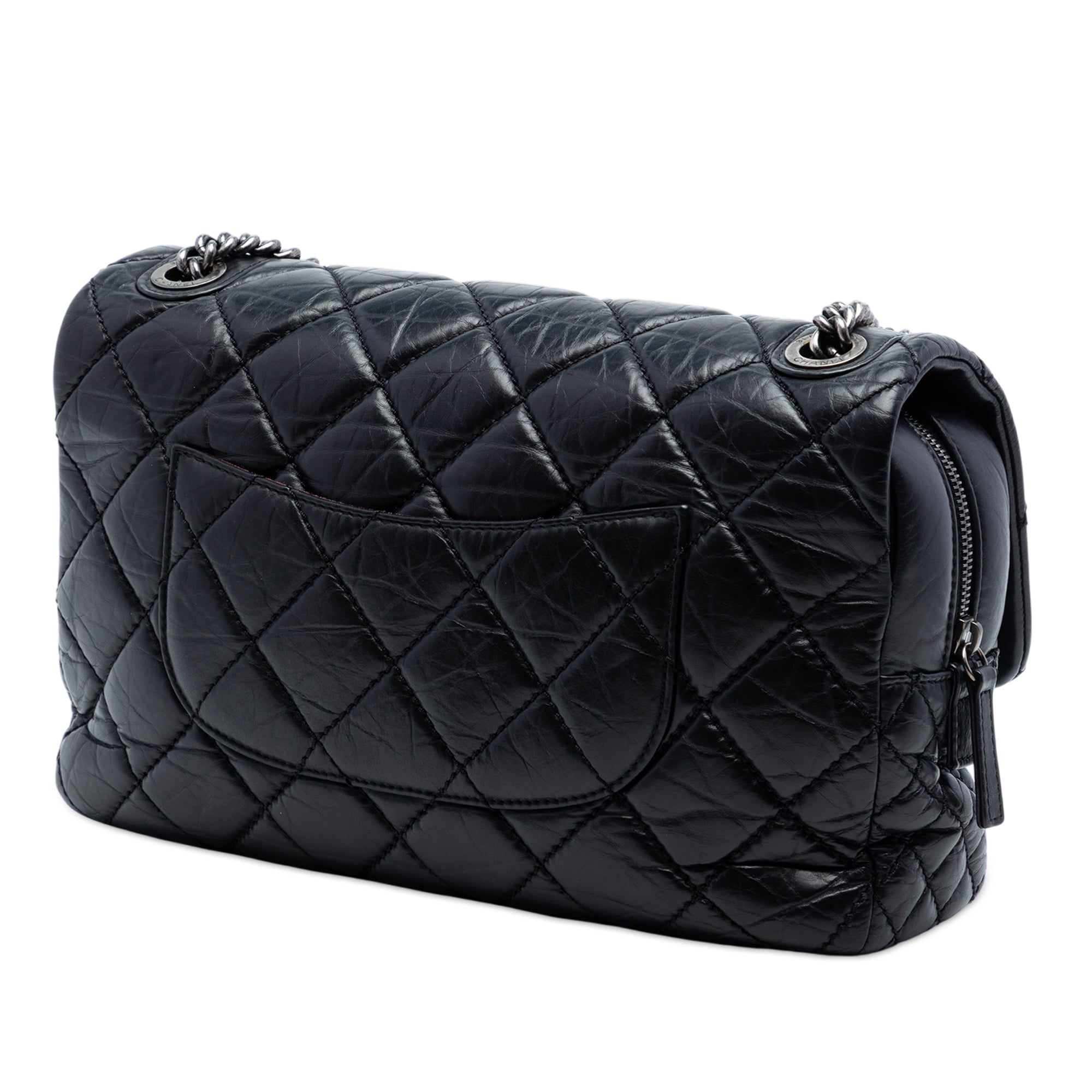 Chanel Jumbo Quilted Aged Calfskin New Portobello Flap - image 2