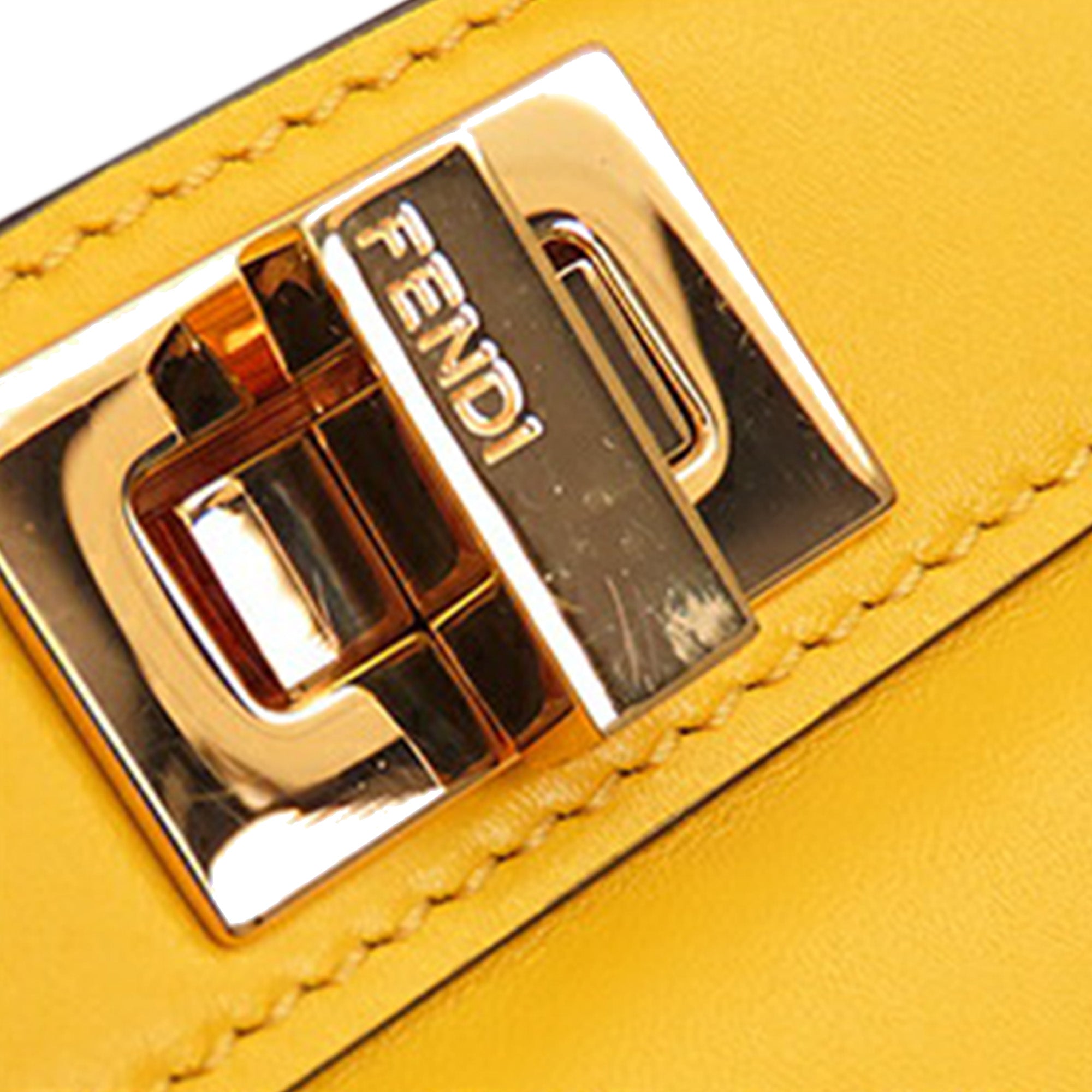 Fendi Small Leather Peekaboo ISeeU East West Bag - image 11