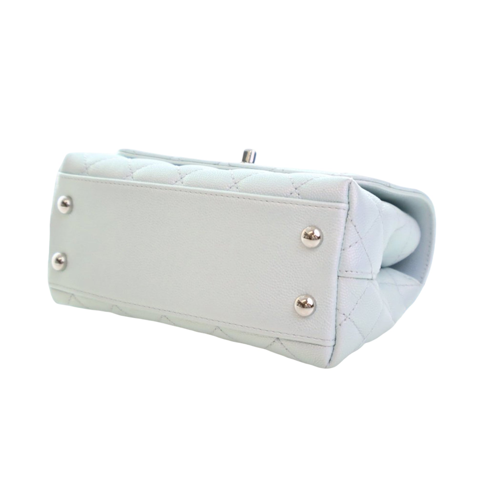 Chanel Extra Mini Iridescent Caviar Rainbow CC Coco Top Handle Bag - image 12