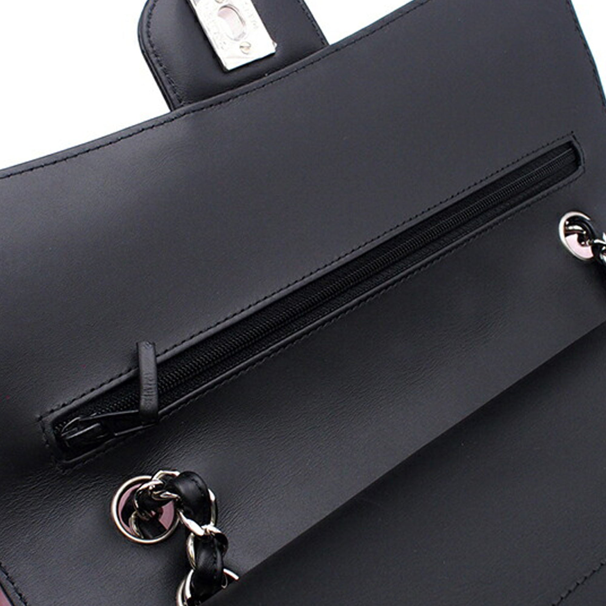 Chanel Medium Classic Bicolor Patent Double Flap - image 13