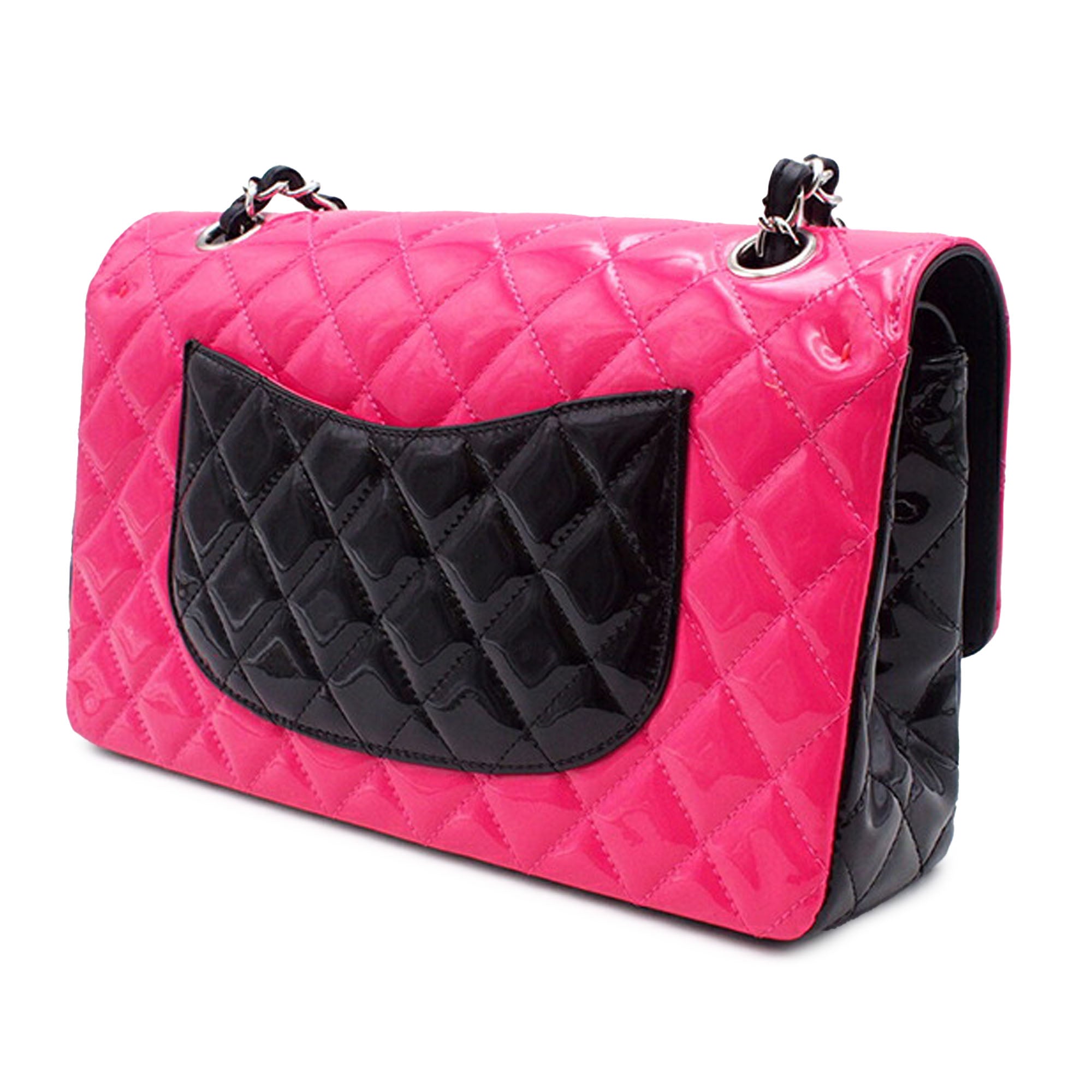 Chanel Medium Classic Bicolor Patent Double Flap - image 2