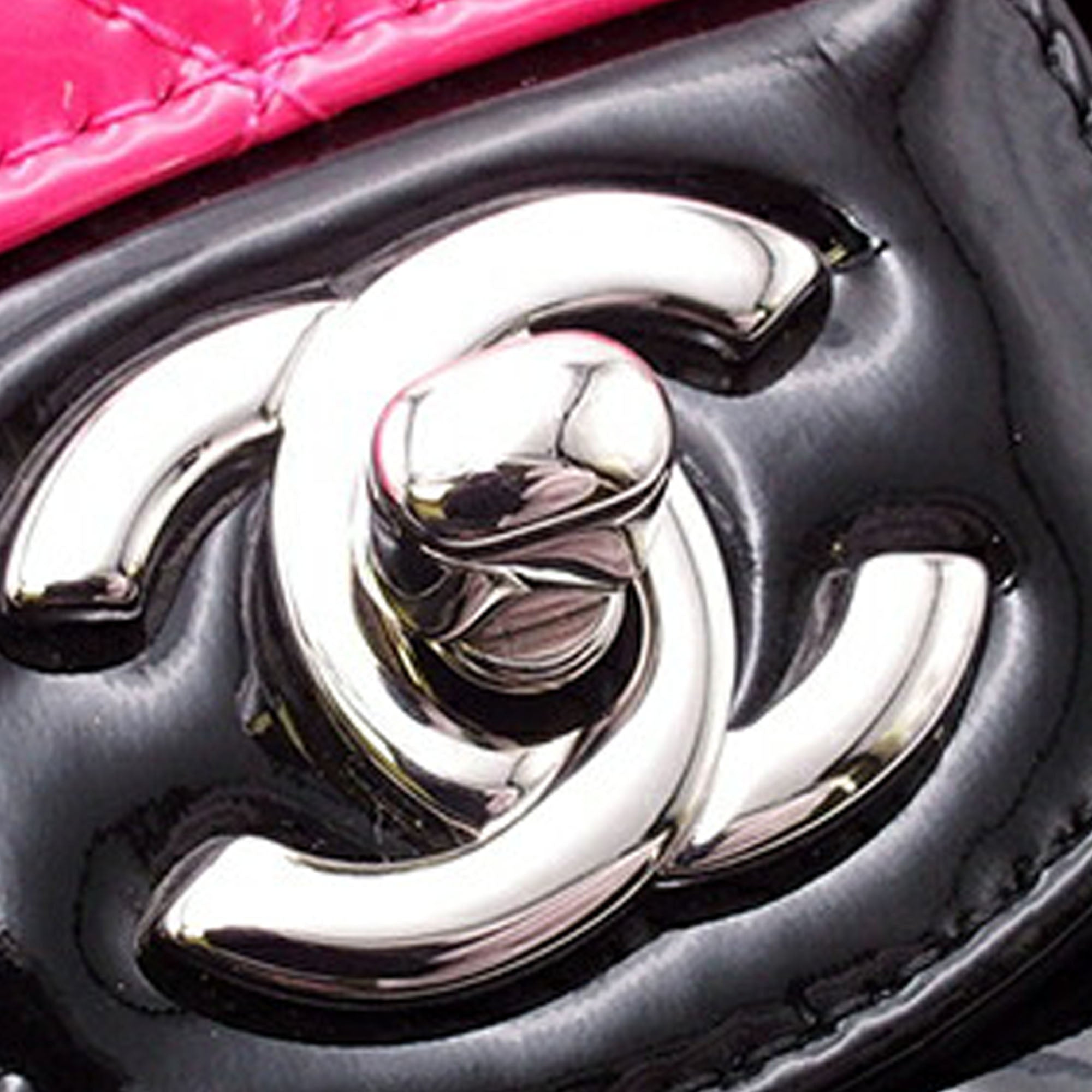 Chanel Medium Classic Bicolor Patent Double Flap - image 9