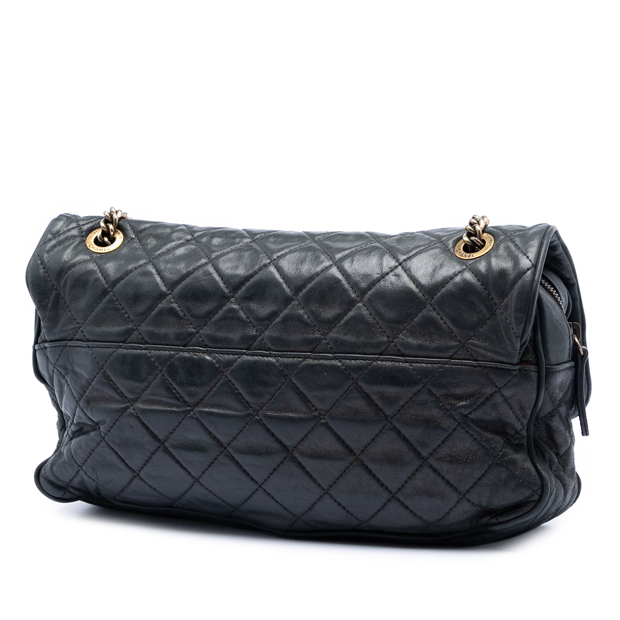 Chanel Large Quilted Iridescent Calfskin Shiva Flap - image 2