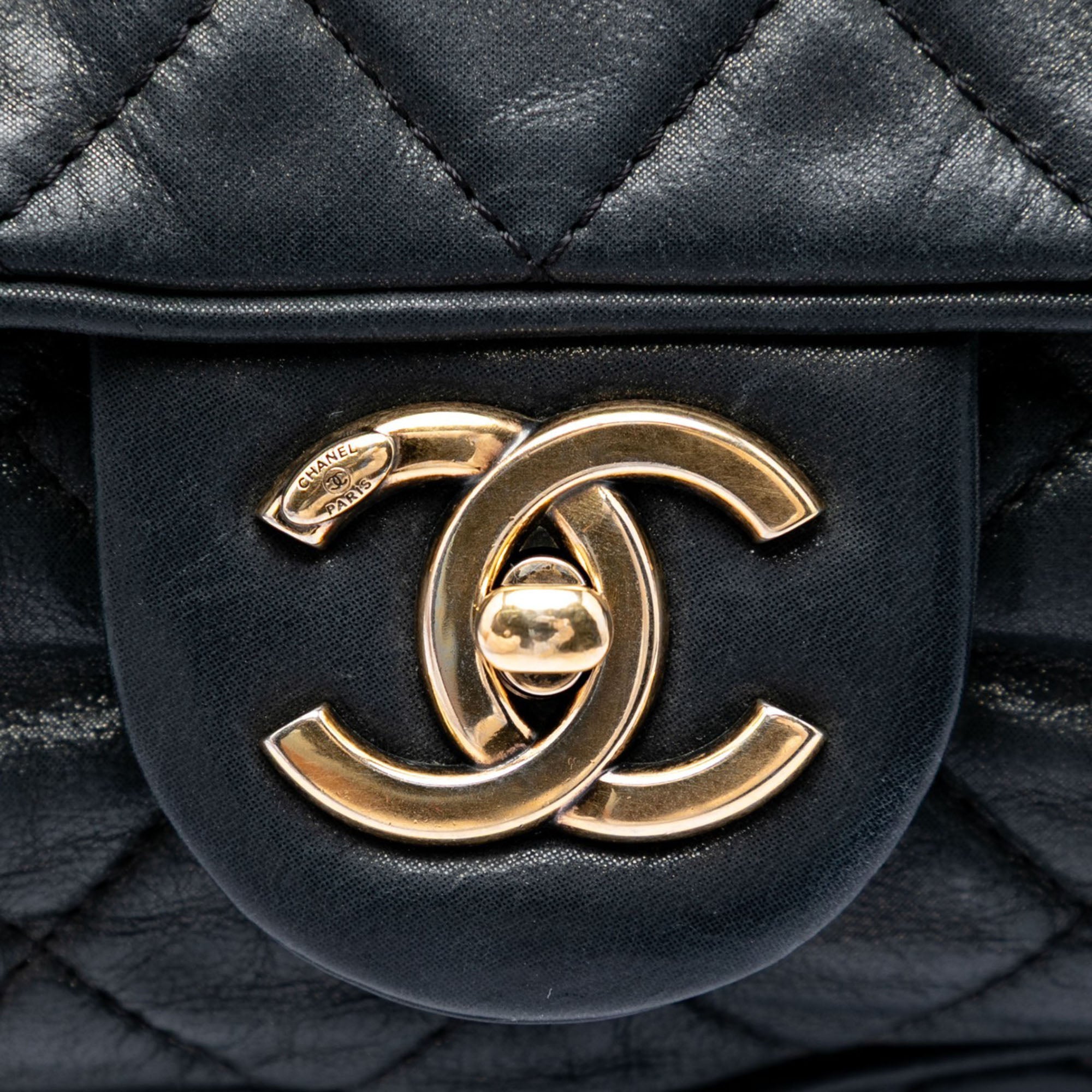 Chanel Large Quilted Iridescent Calfskin Shiva Flap - image 5