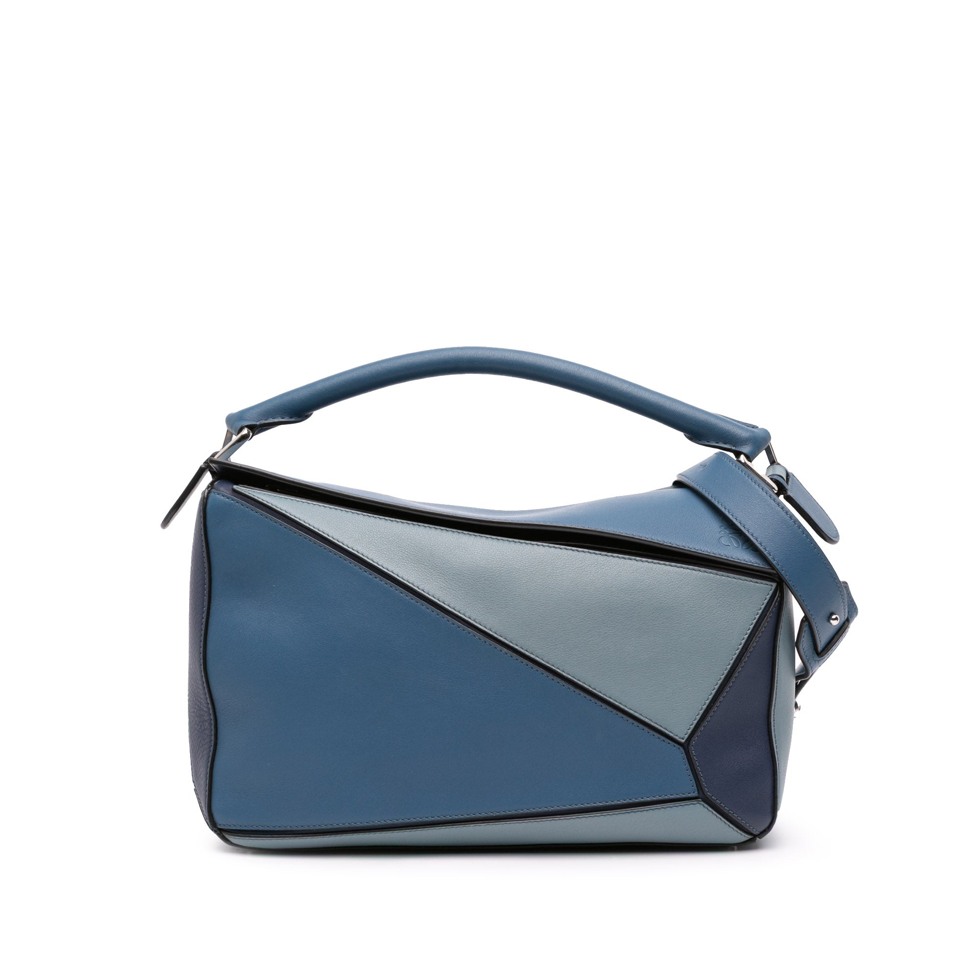 LOEWE Medium Tricolor Calfskin Puzzle Satchel - image 1