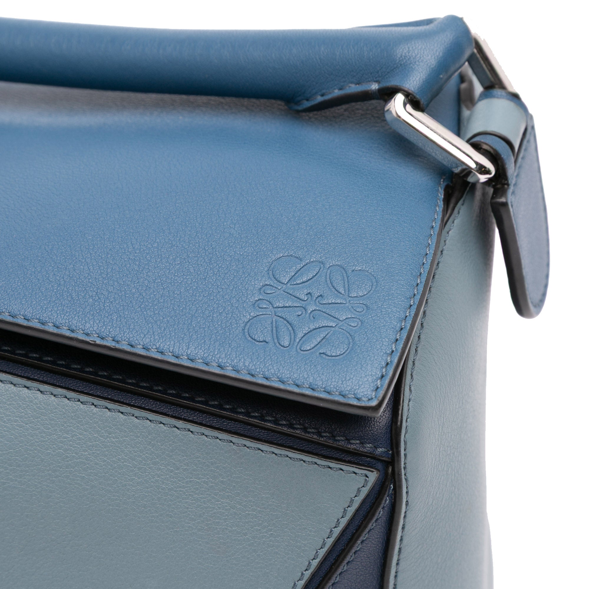 LOEWE Medium Tricolor Calfskin Puzzle Satchel - image 5