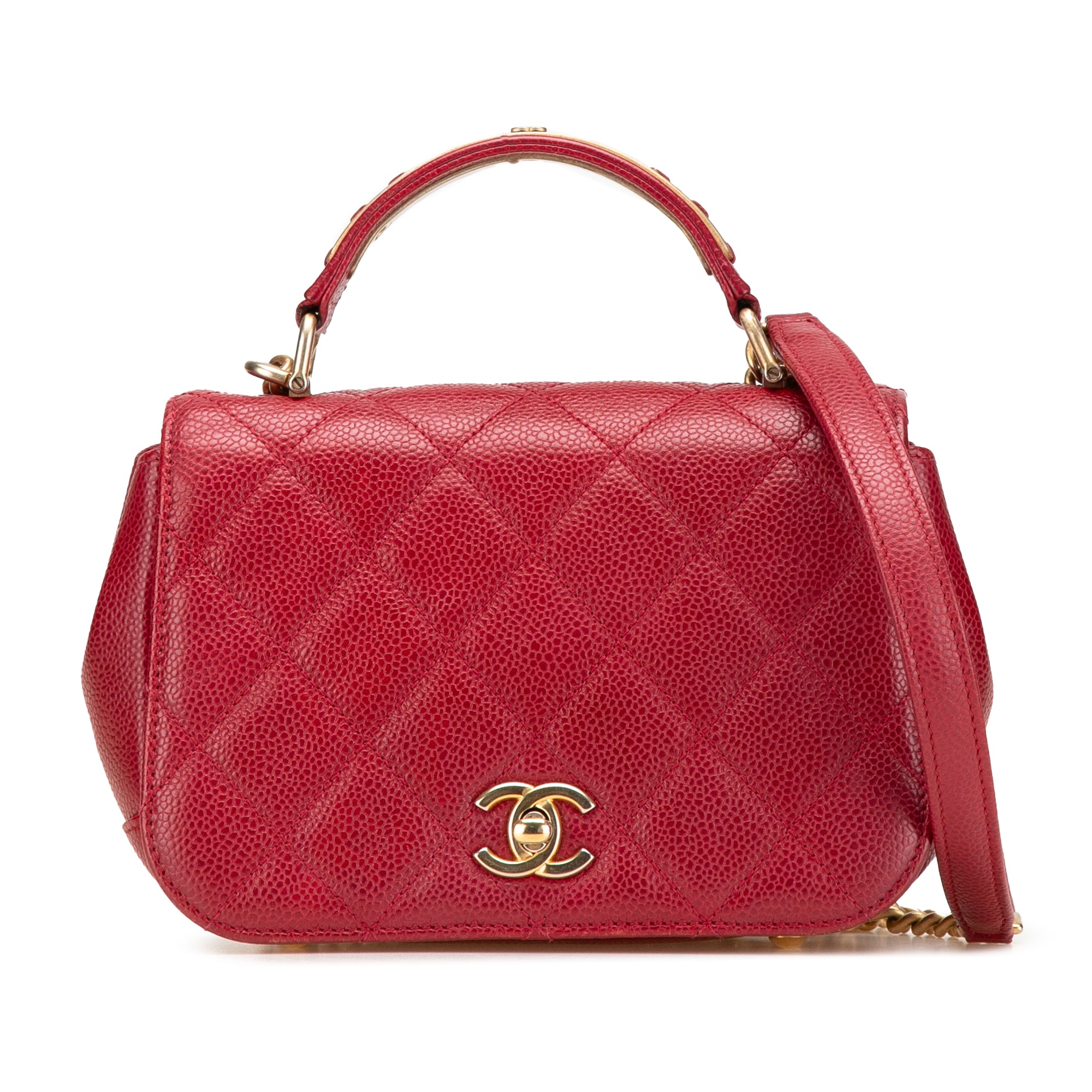 Chanel Mini Quilted Caviar Carry Around Flap - image 1