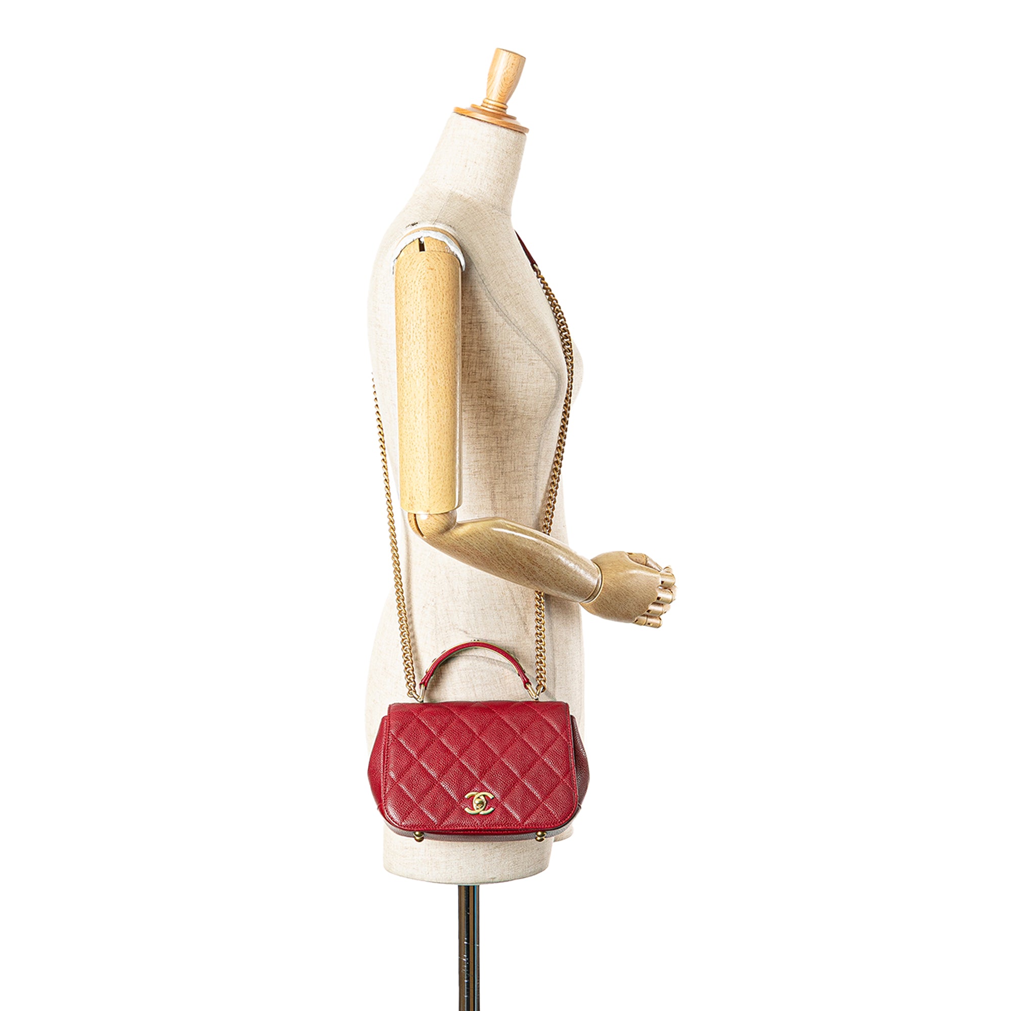 Chanel Mini Quilted Caviar Carry Around Flap - image 11