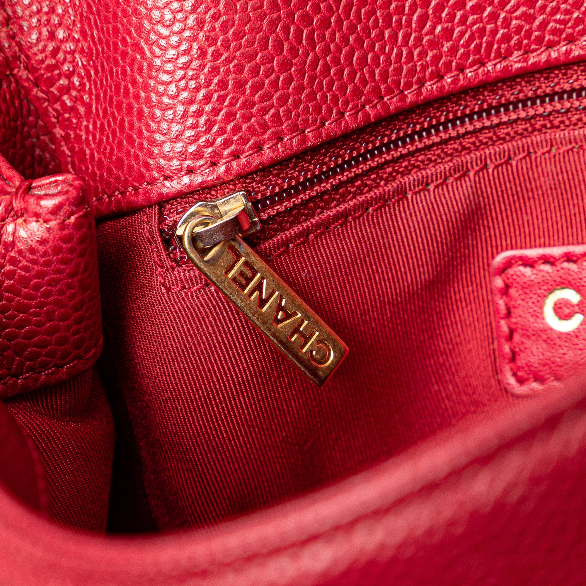Chanel Mini Quilted Caviar Carry Around Flap - image 7