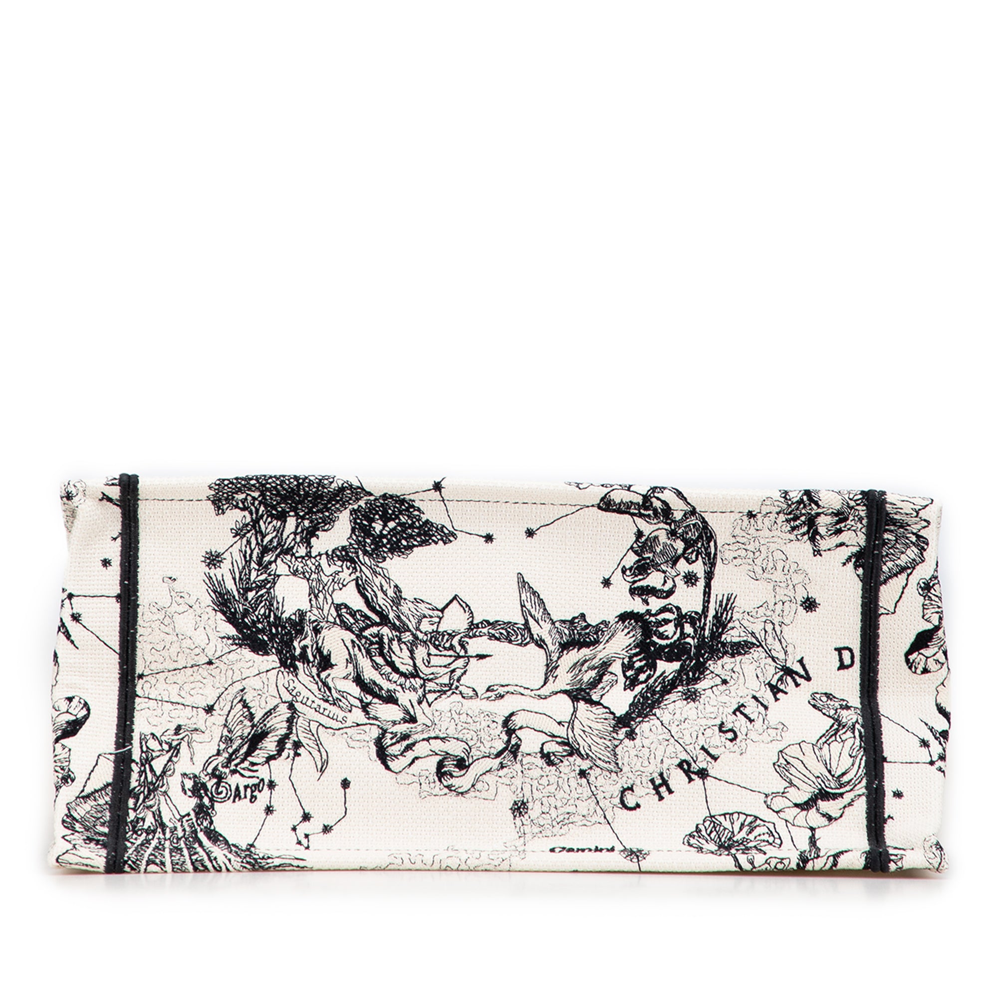 Dior Small Canvas Embroidered Zodiac Toile De Jouy Book Tote - image 3