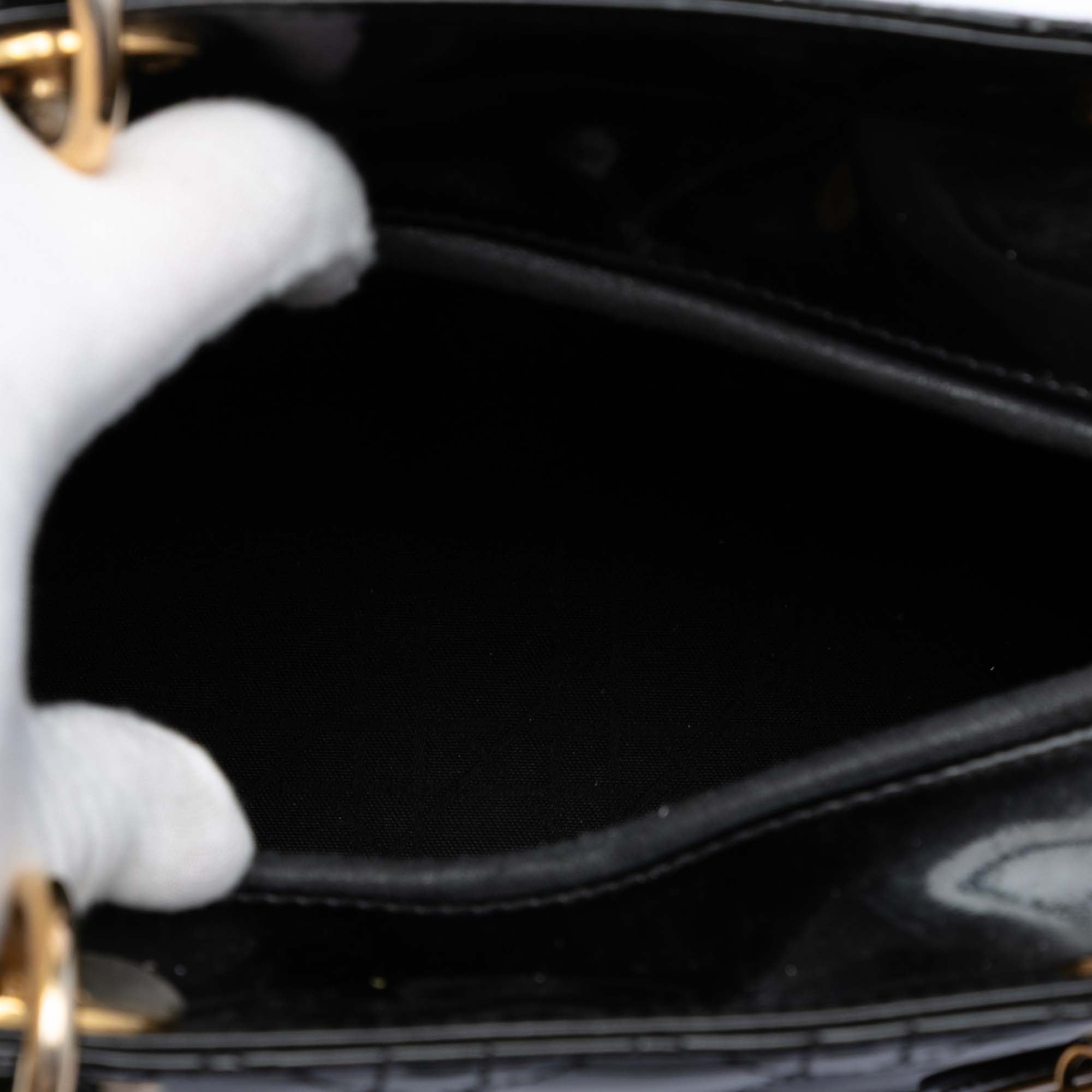 Dior Medium Patent Cannage Lady Dior - image 4