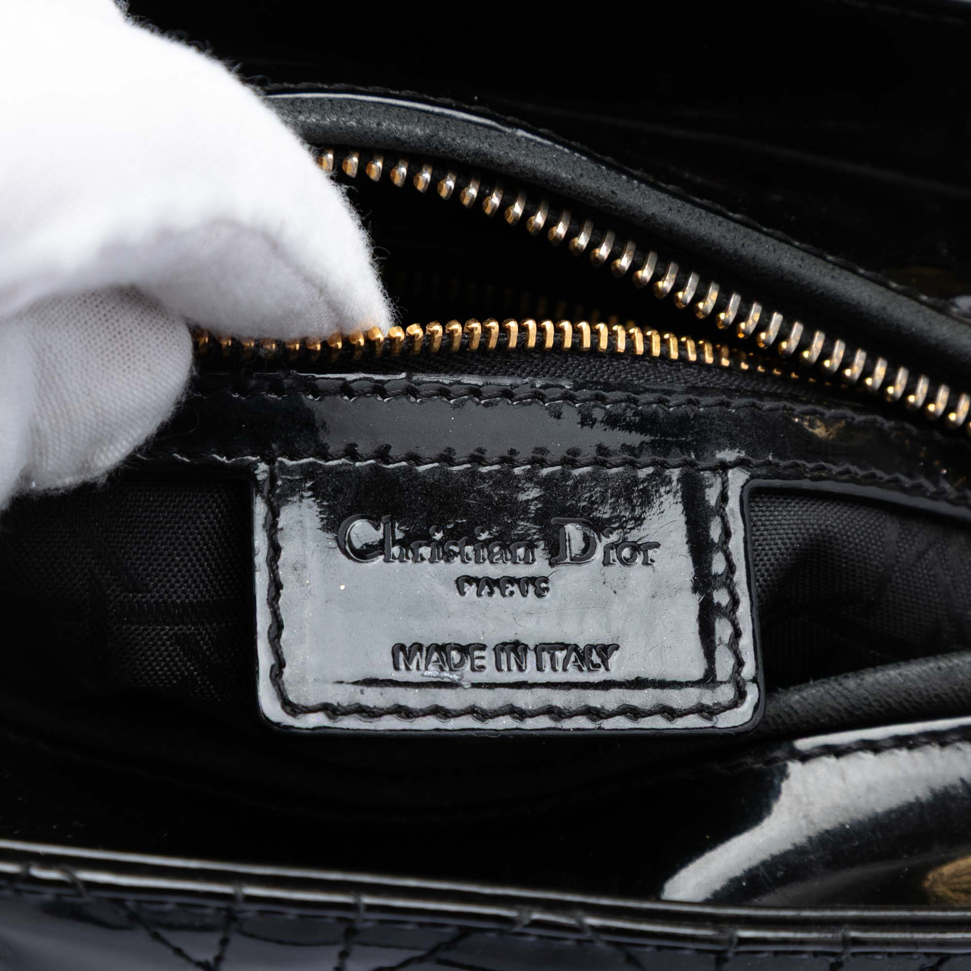Dior Medium Patent Cannage Lady Dior - image 5