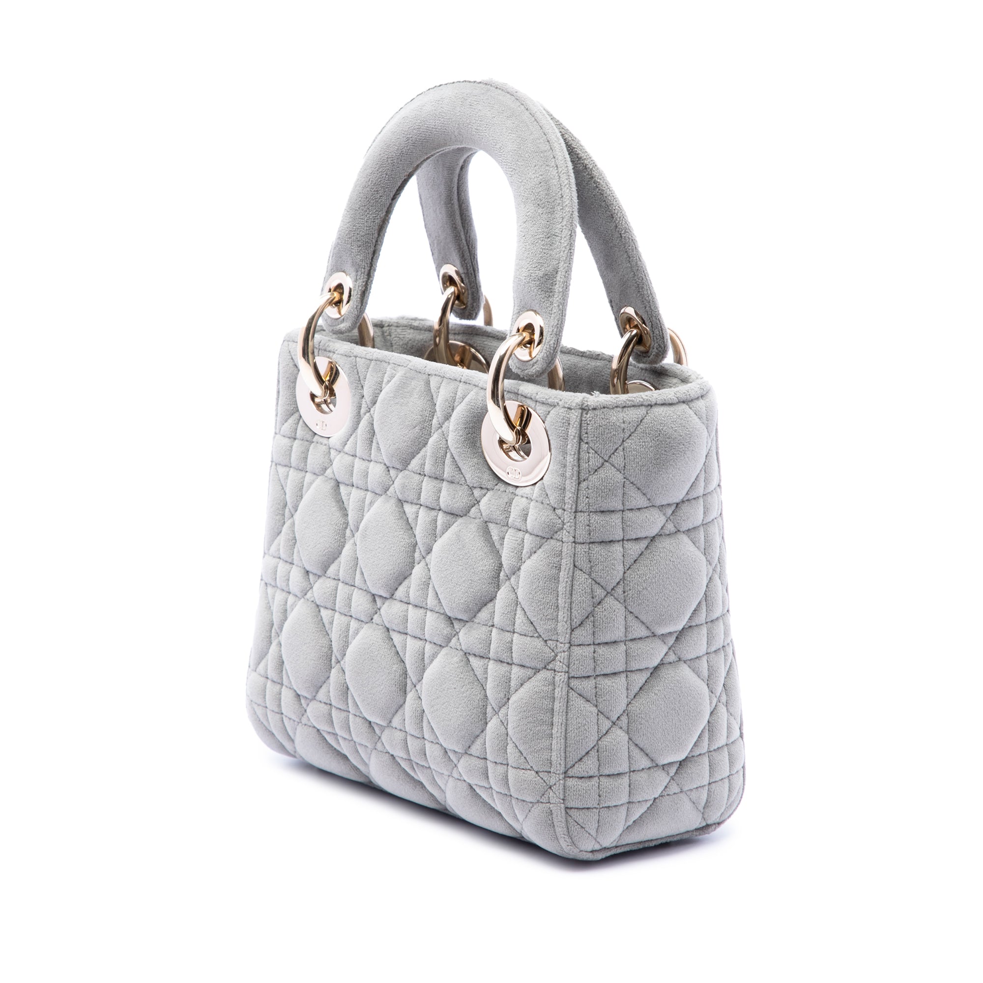 Dior Mini Velvet Cannage Lady Dior - image 2
