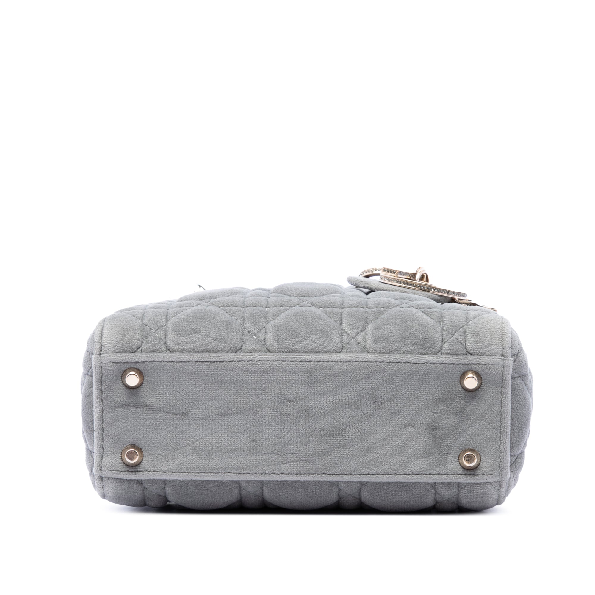 Dior Mini Velvet Cannage Lady Dior - image 3