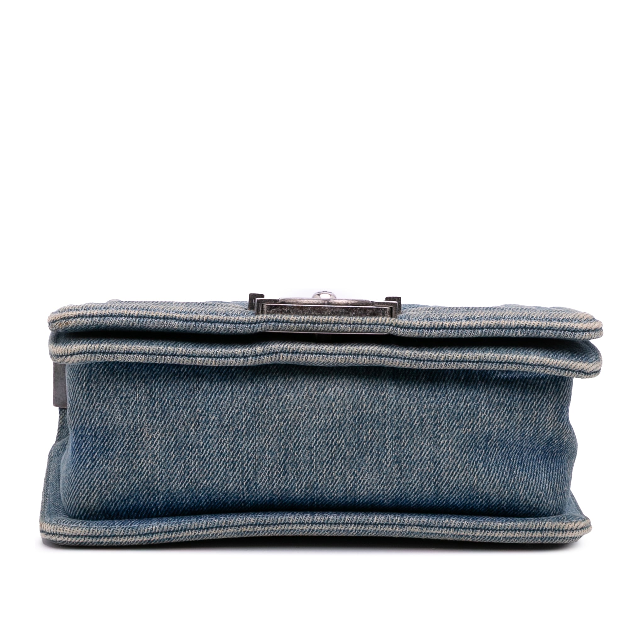 Chanel Small Quilted Denim Boy Flap - image 3