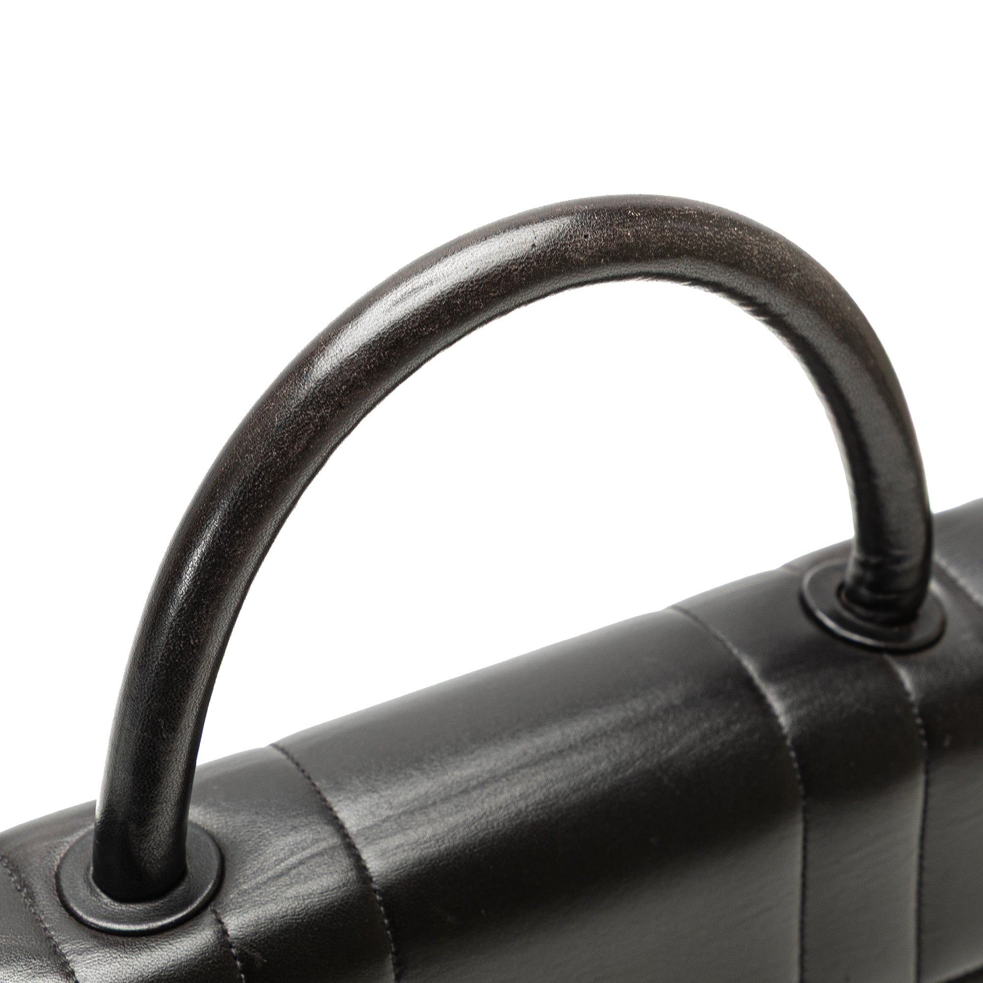 Chanel Lambskin Mademoiselle Kelly Top Handle Bag - image 12