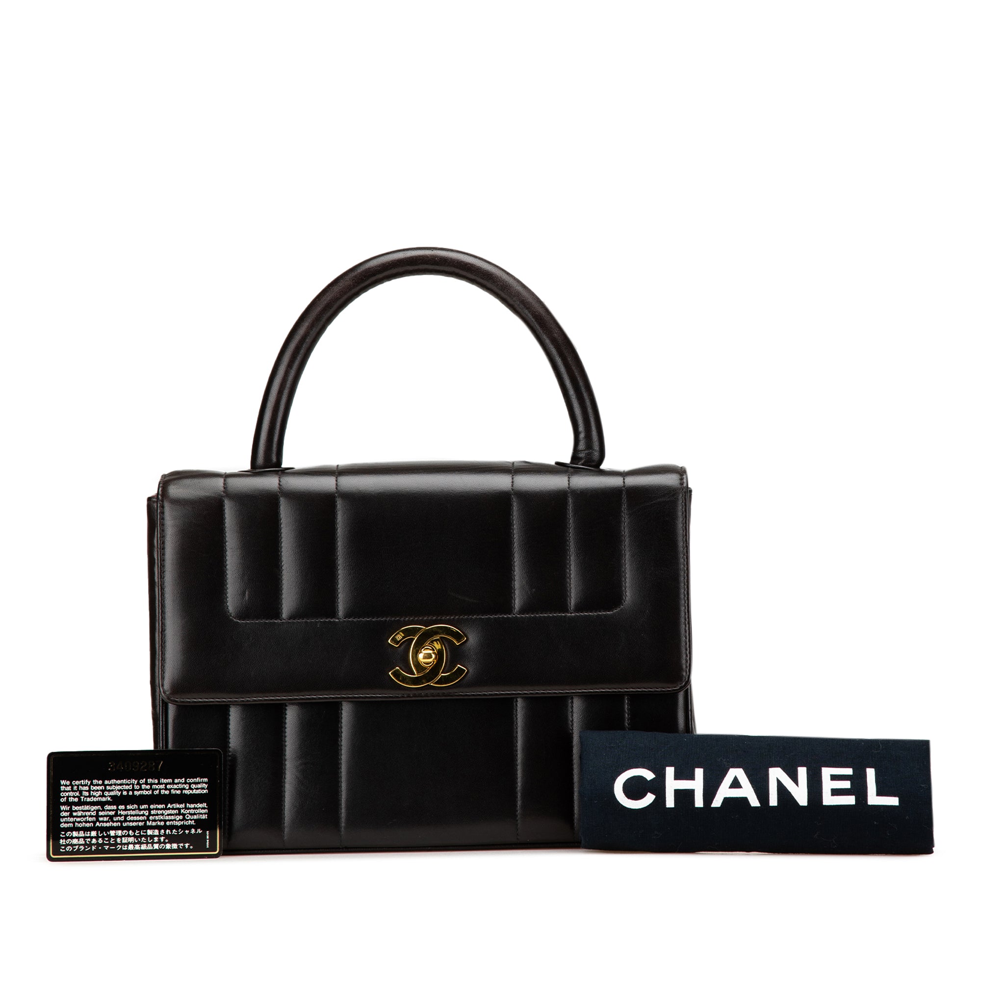Chanel Lambskin Mademoiselle Kelly Top Handle Bag - image 14