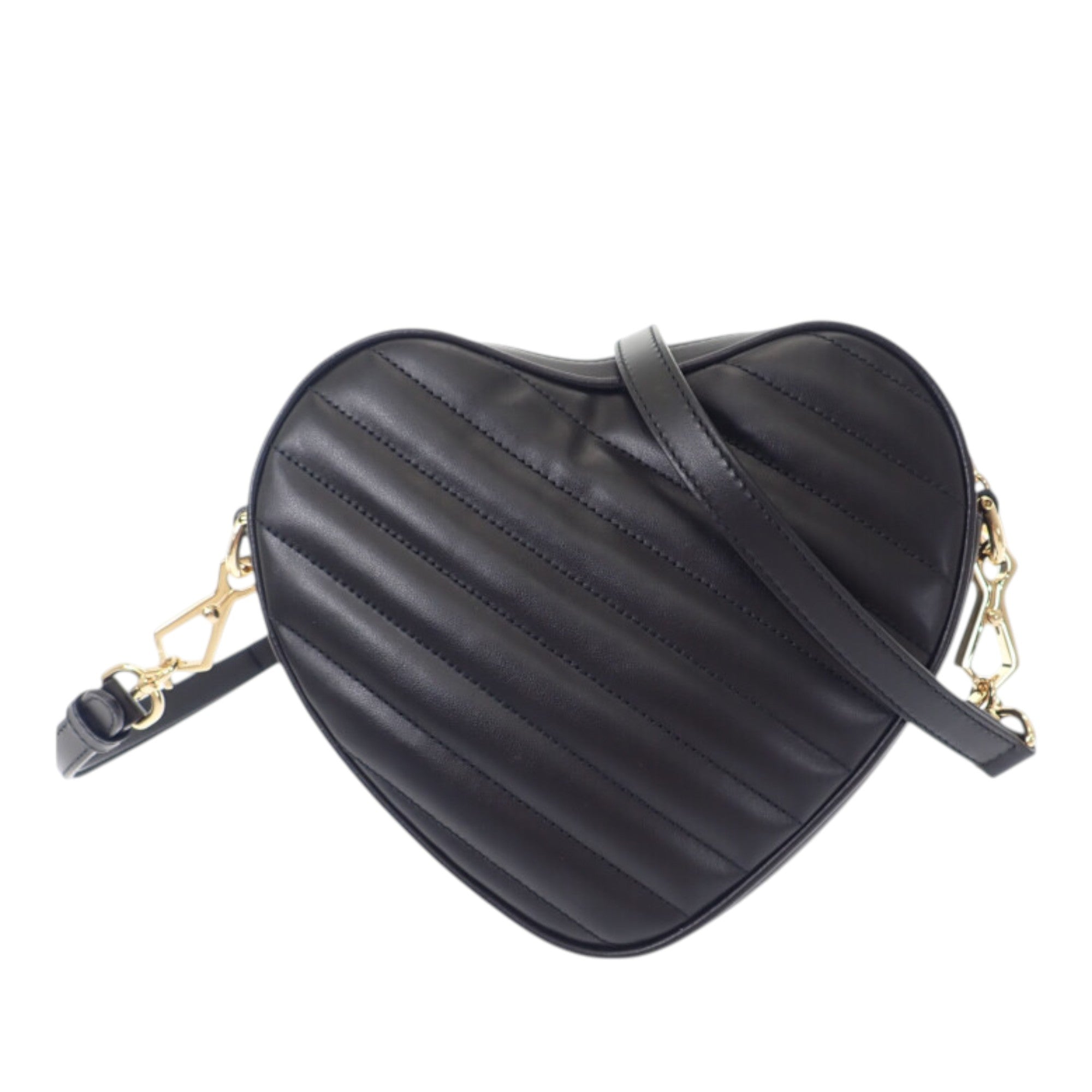 Gucci Mini Matelasse Diagonal Calfskin Interlocking G Heart Crossbody - image 3