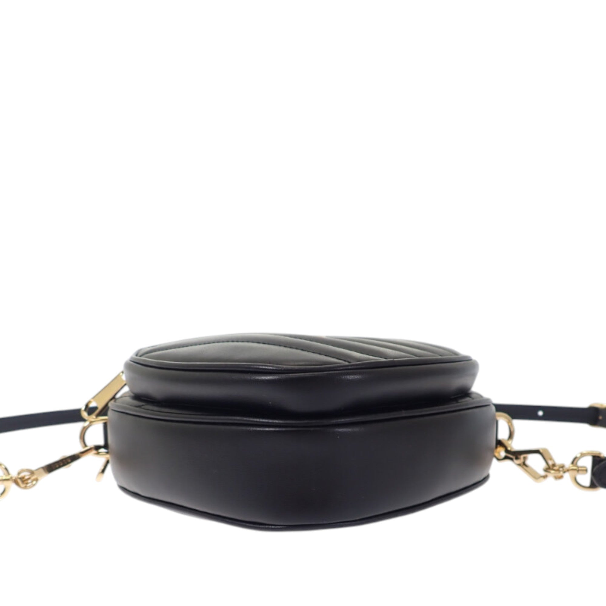 Gucci Mini Matelasse Diagonal Calfskin Interlocking G Heart Crossbody - image 4