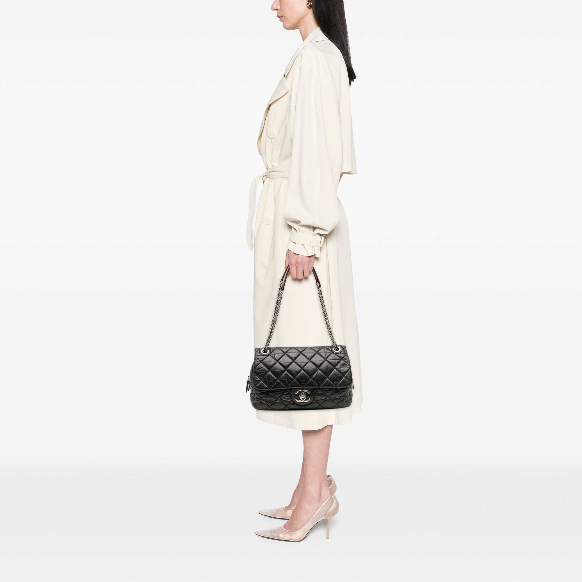 Chanel Jumbo Quilted Aged Calfskin Portobello Flap - image 10