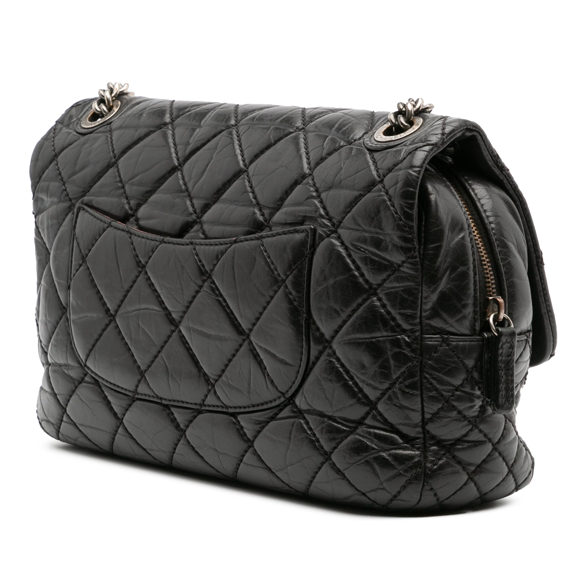 Chanel Jumbo Quilted Aged Calfskin Portobello Flap - image 2