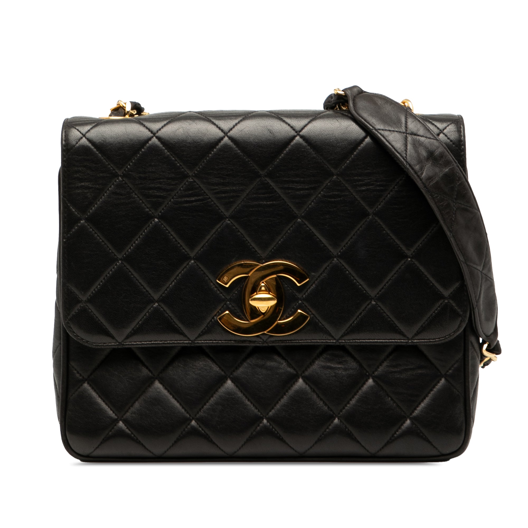 Chanel Quilted Lambskin XL Square Flap - image 1