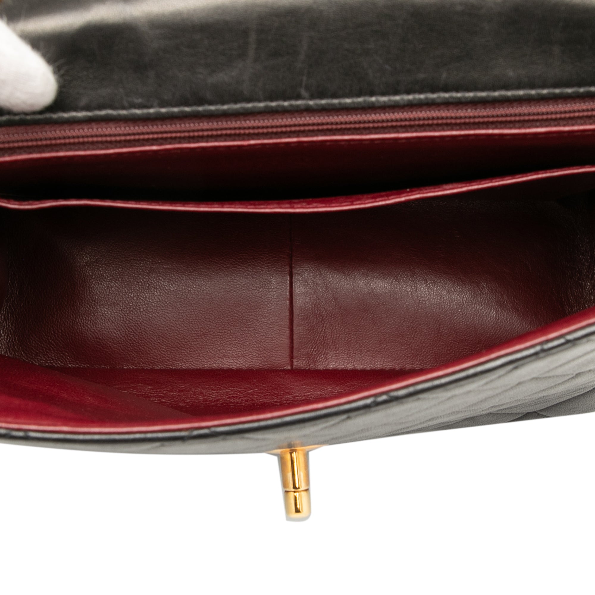 Chanel Quilted Lambskin XL Square Flap - image 4
