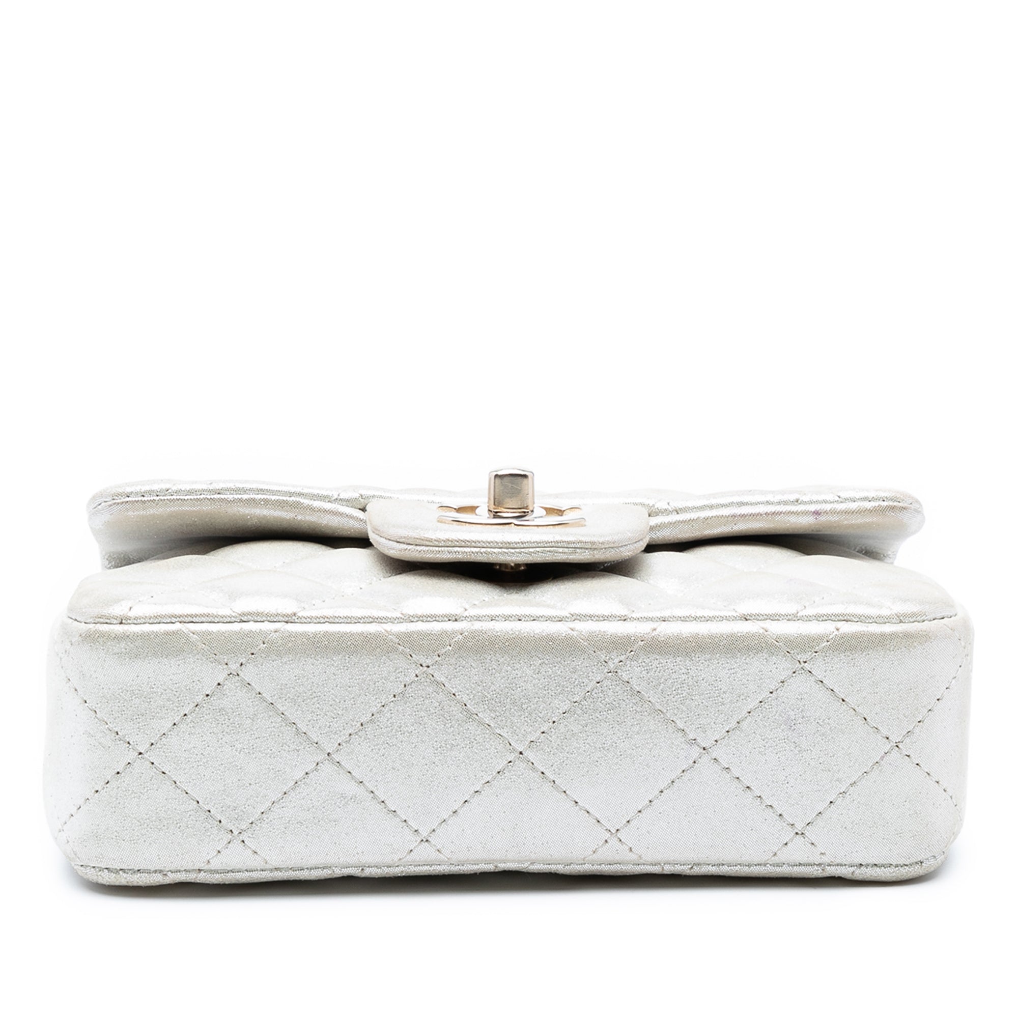 Chanel Extra Mini Rectangular Classic Iridescent Lambskin Single Flap - image 3
