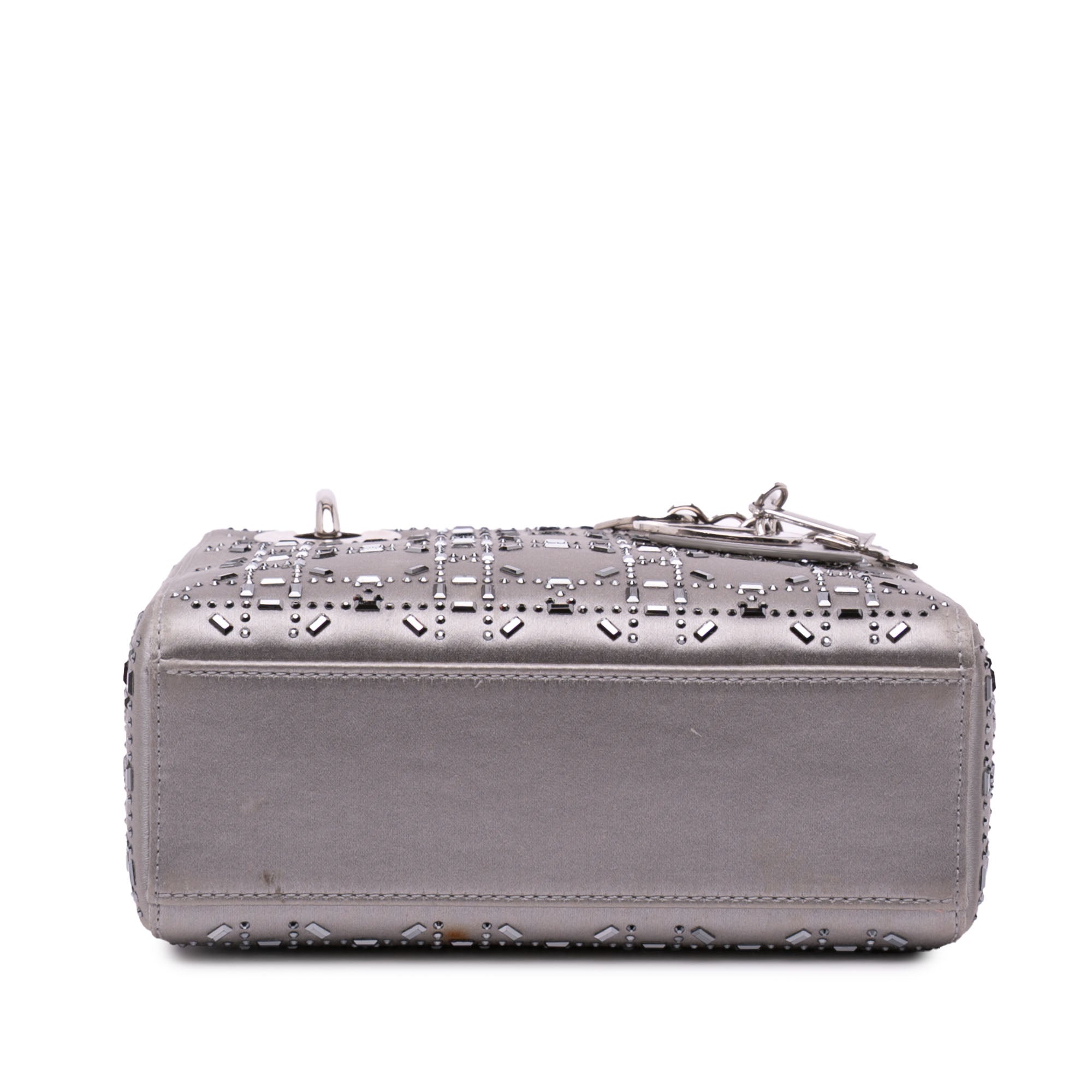 Dior Mini Satin Cannage Crystal Embellished Lady Dior - image 3