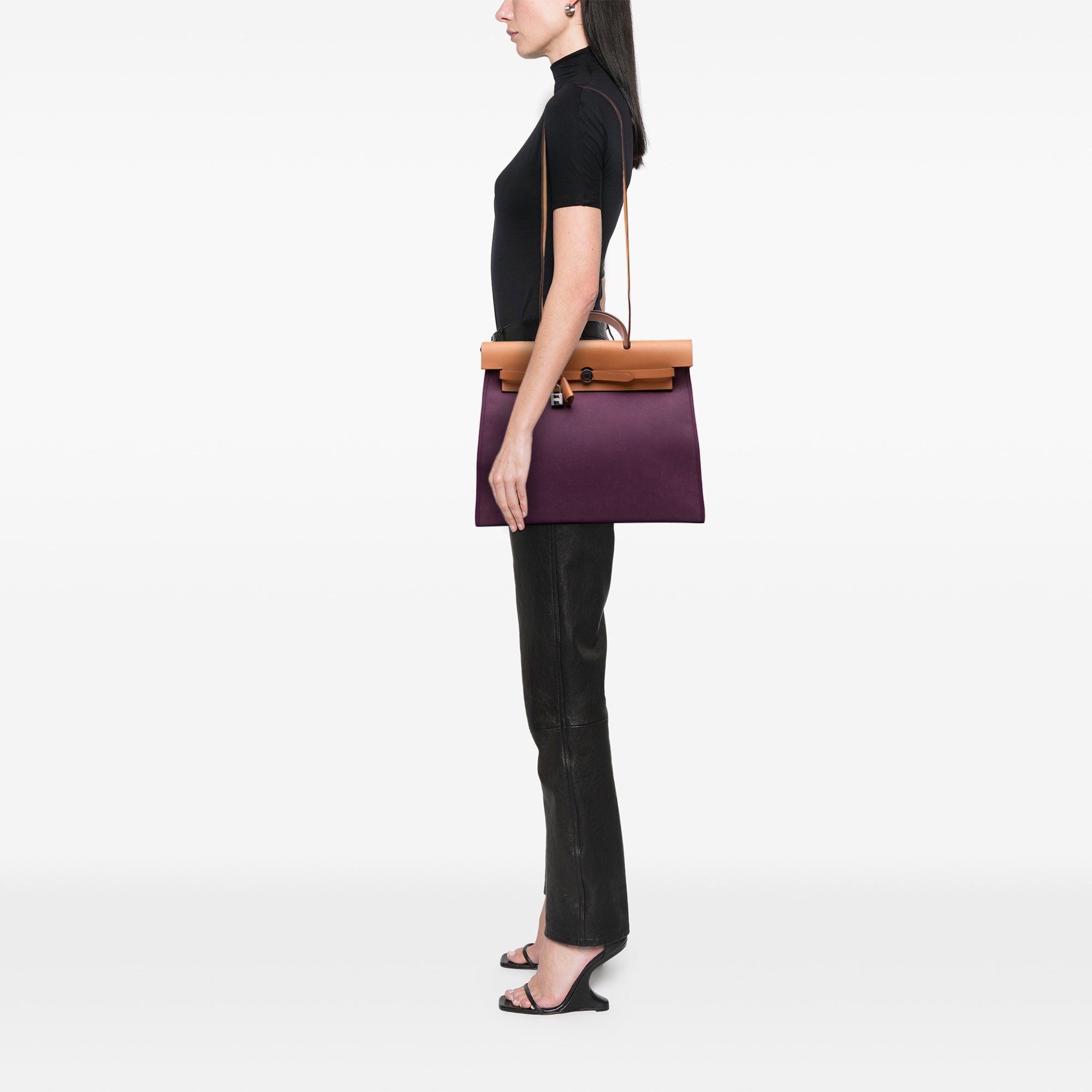 Hermès Toile Herbag Zip 39 - image 8