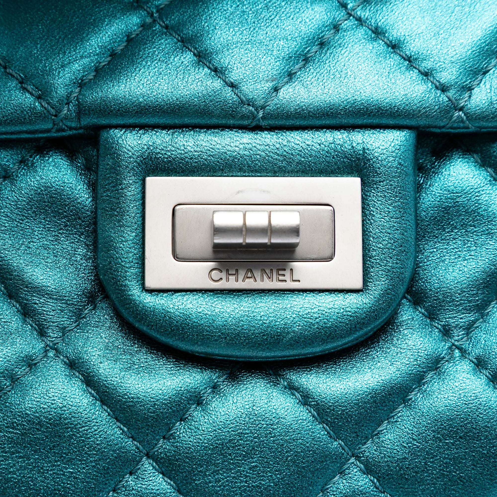 Chanel Quilted Metallic Calfskin Reissue 2.55 Flap 226 - image 5