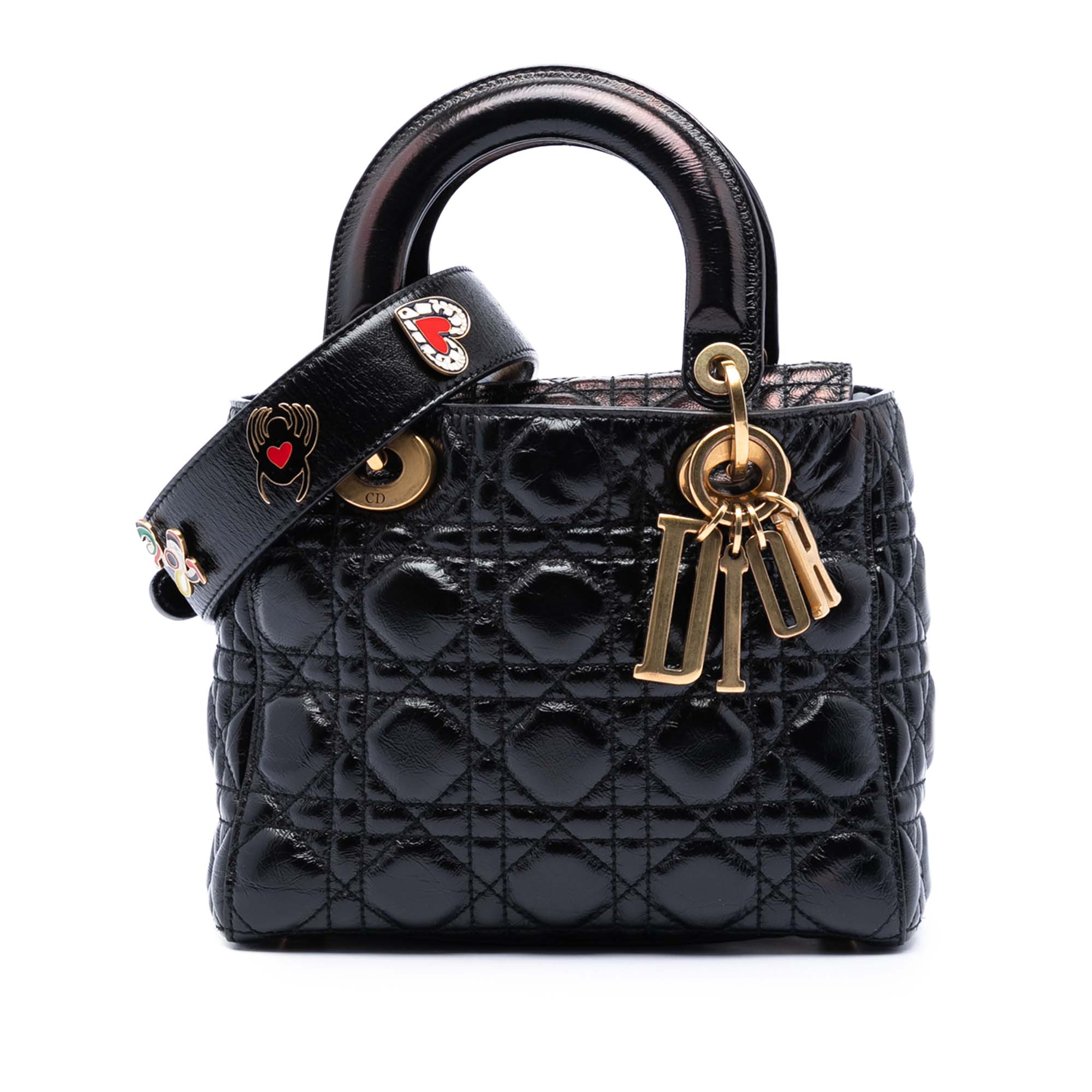 Dior Small Crinkled Patent Cannage My ABCDior Lady Dior - image 1