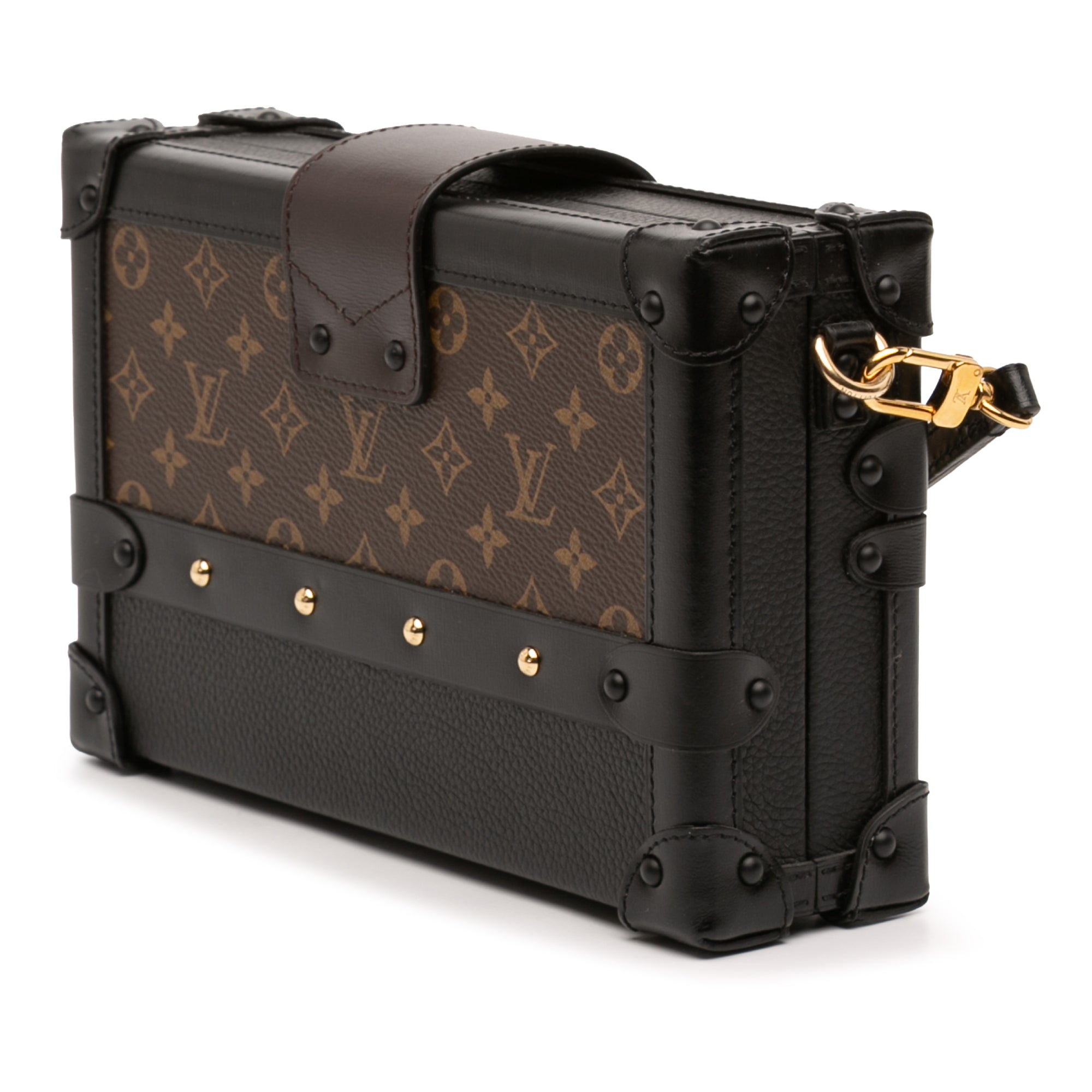 Louis Vuitton Limited Edition Calfskin and Monogram Petite Malle - image 2