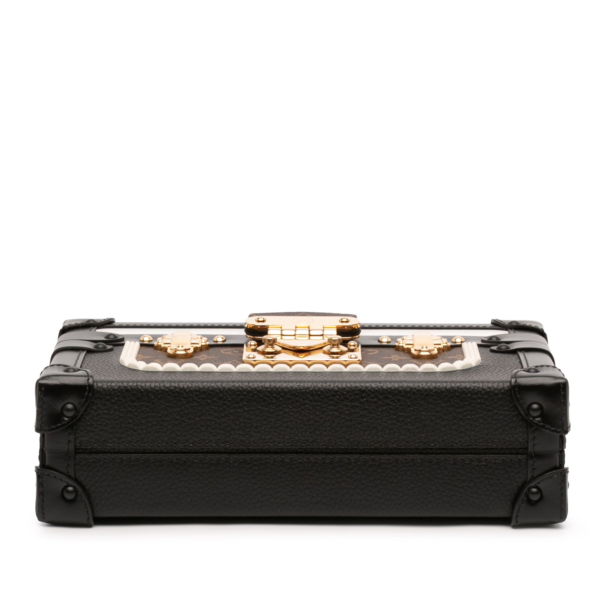 Louis Vuitton Limited Edition Calfskin and Monogram Petite Malle - image 3