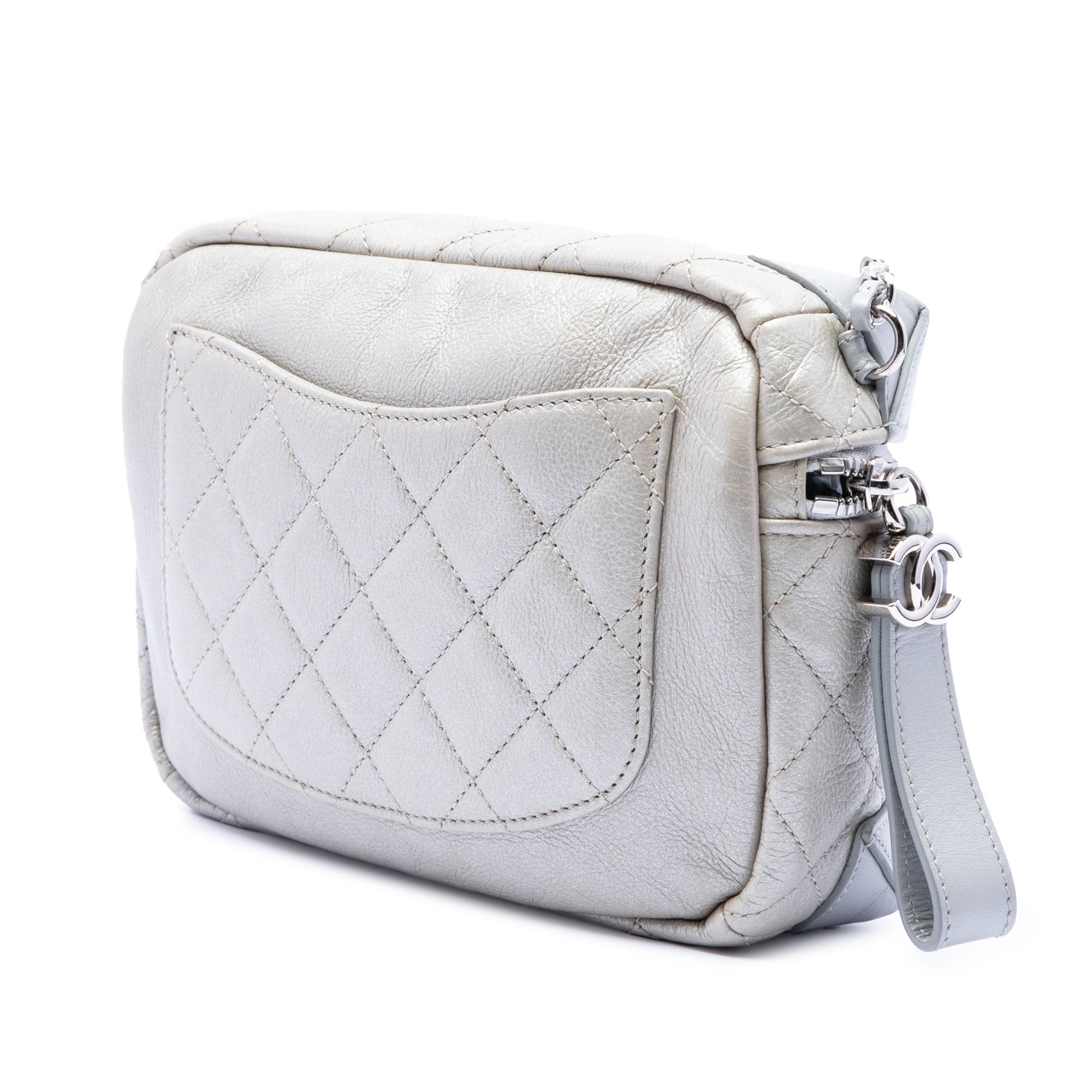 Chanel CC Quilted Metallic Calfskin Street Allure Camera Bag - image 2
