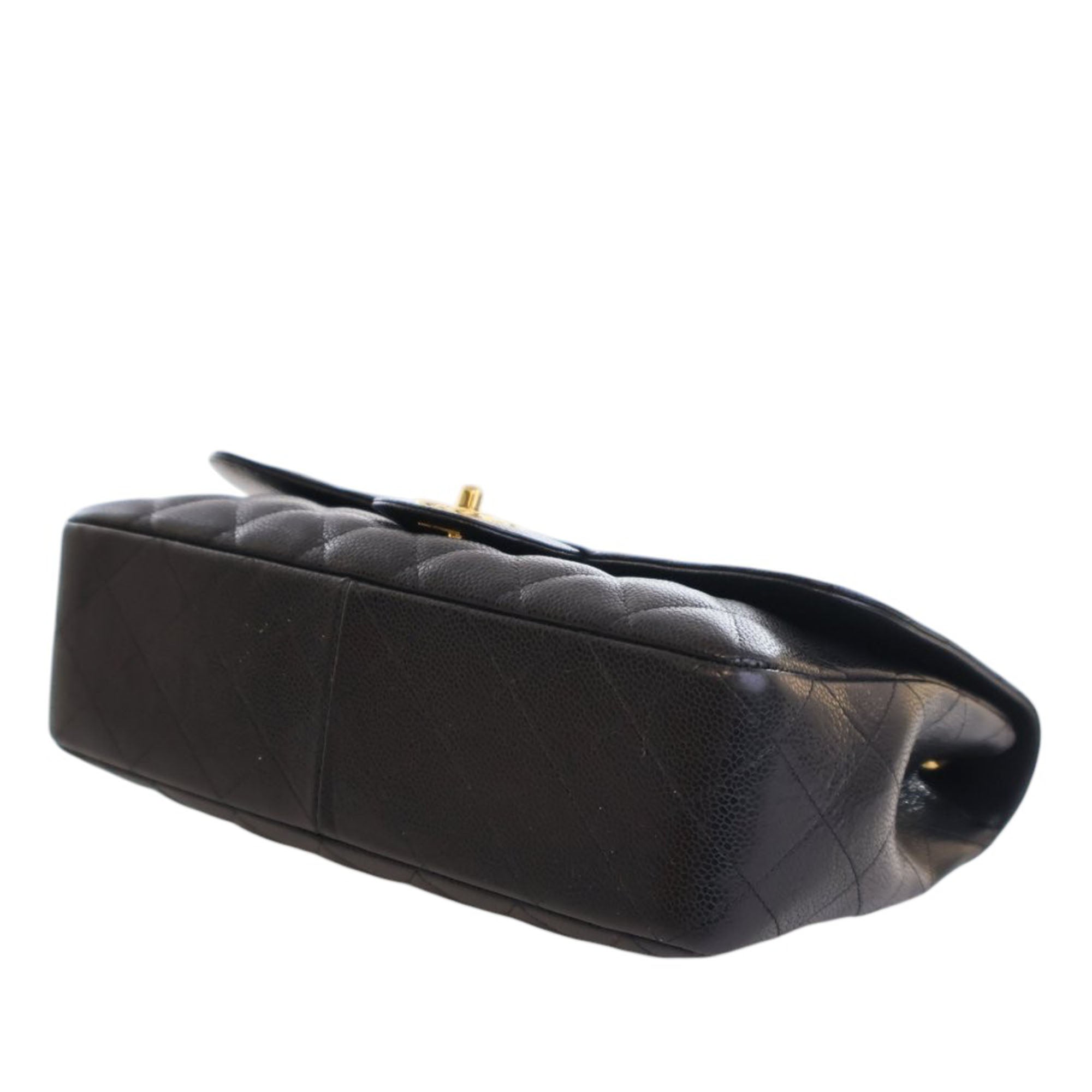 Chanel Jumbo Classic Caviar Single Flap - image 11