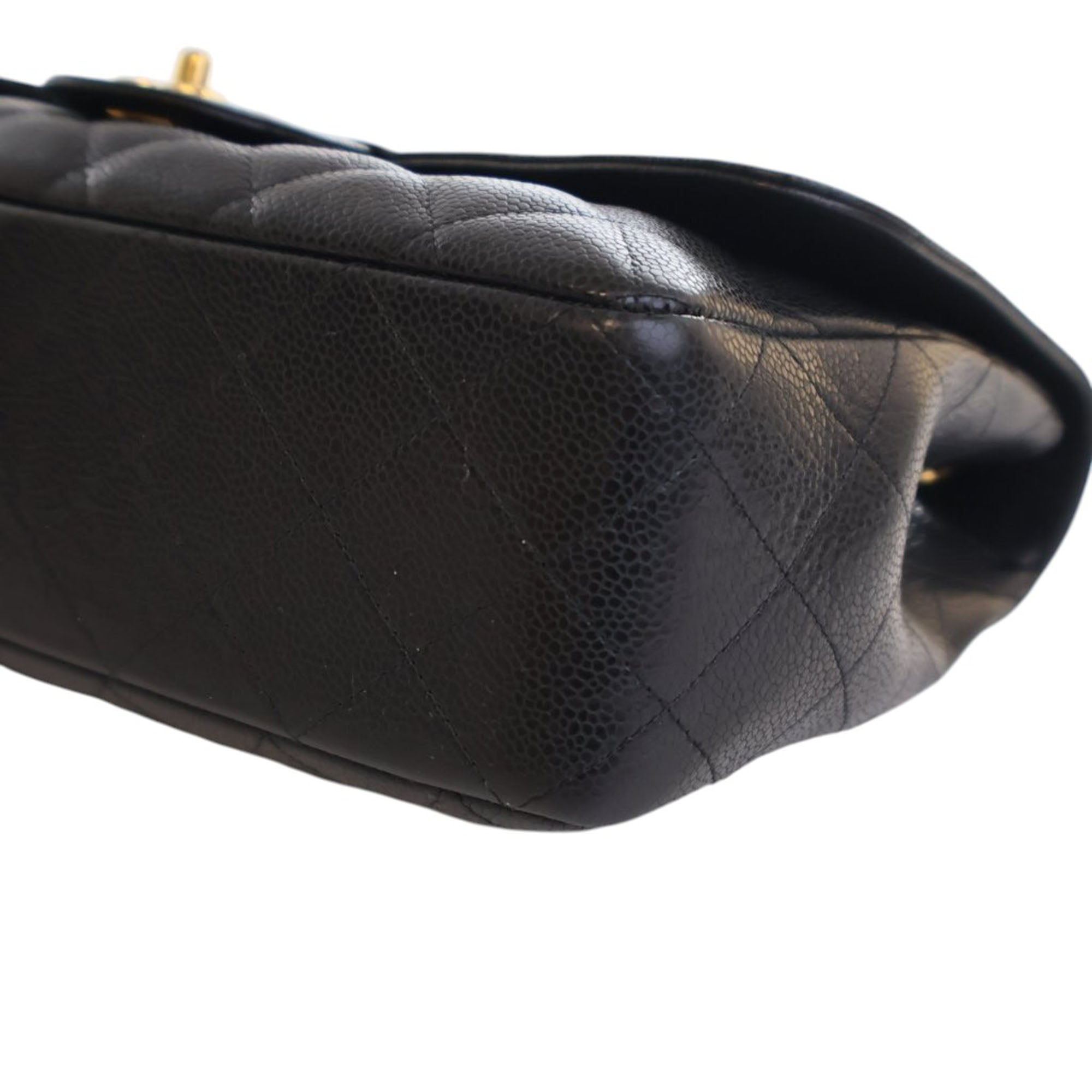 Chanel Jumbo Classic Caviar Single Flap - image 13