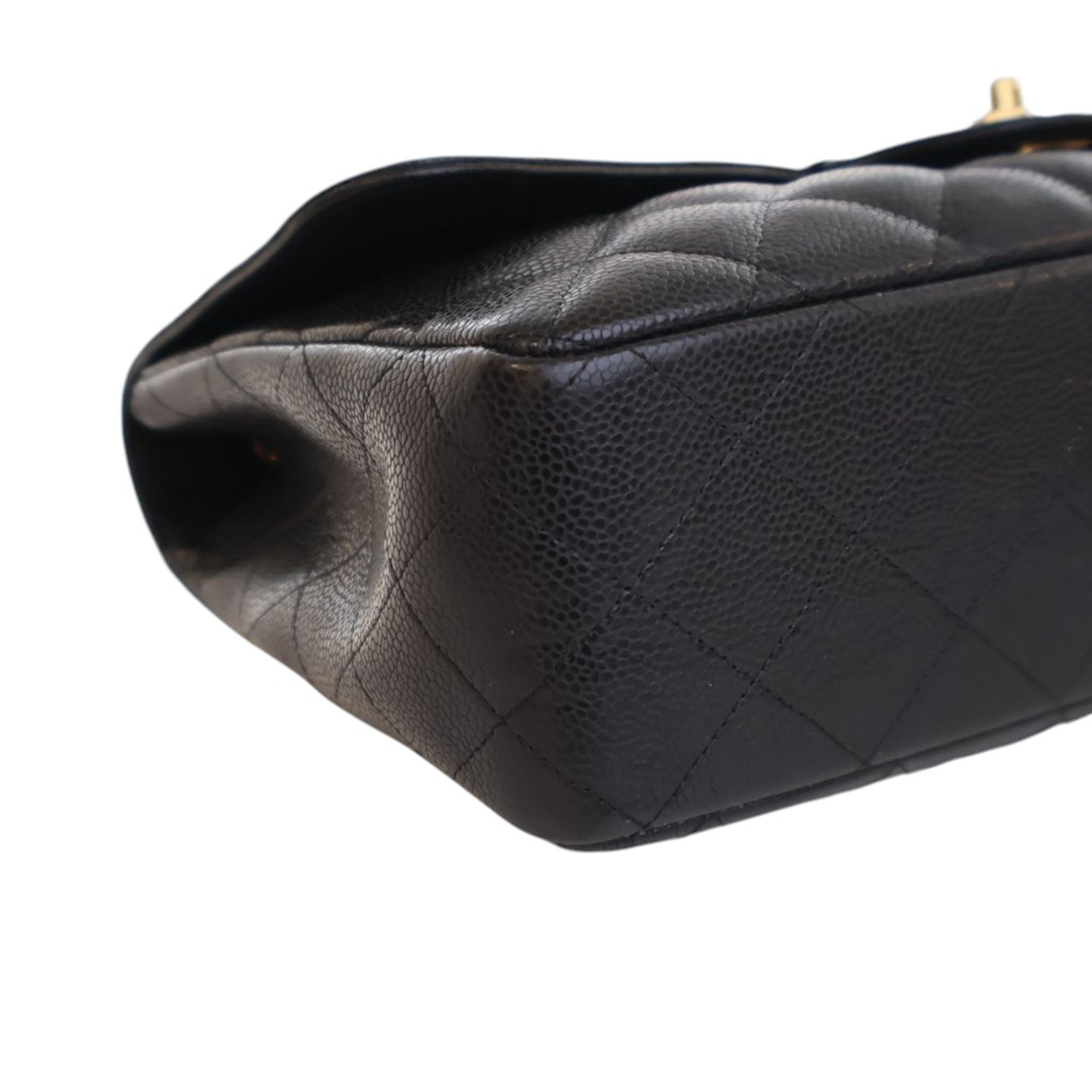 Chanel Jumbo Classic Caviar Single Flap - image 14