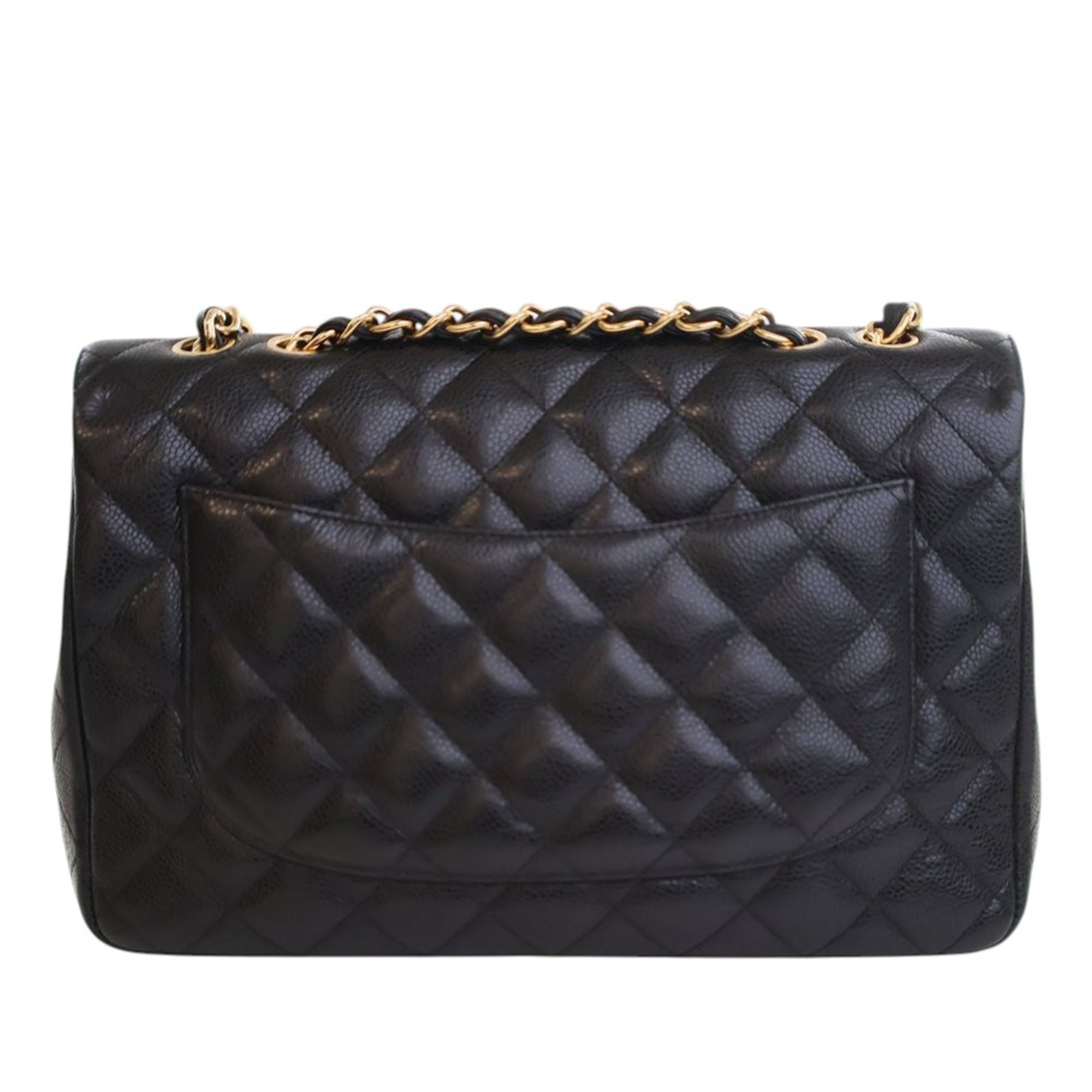 Chanel Jumbo Classic Caviar Single Flap - image 2