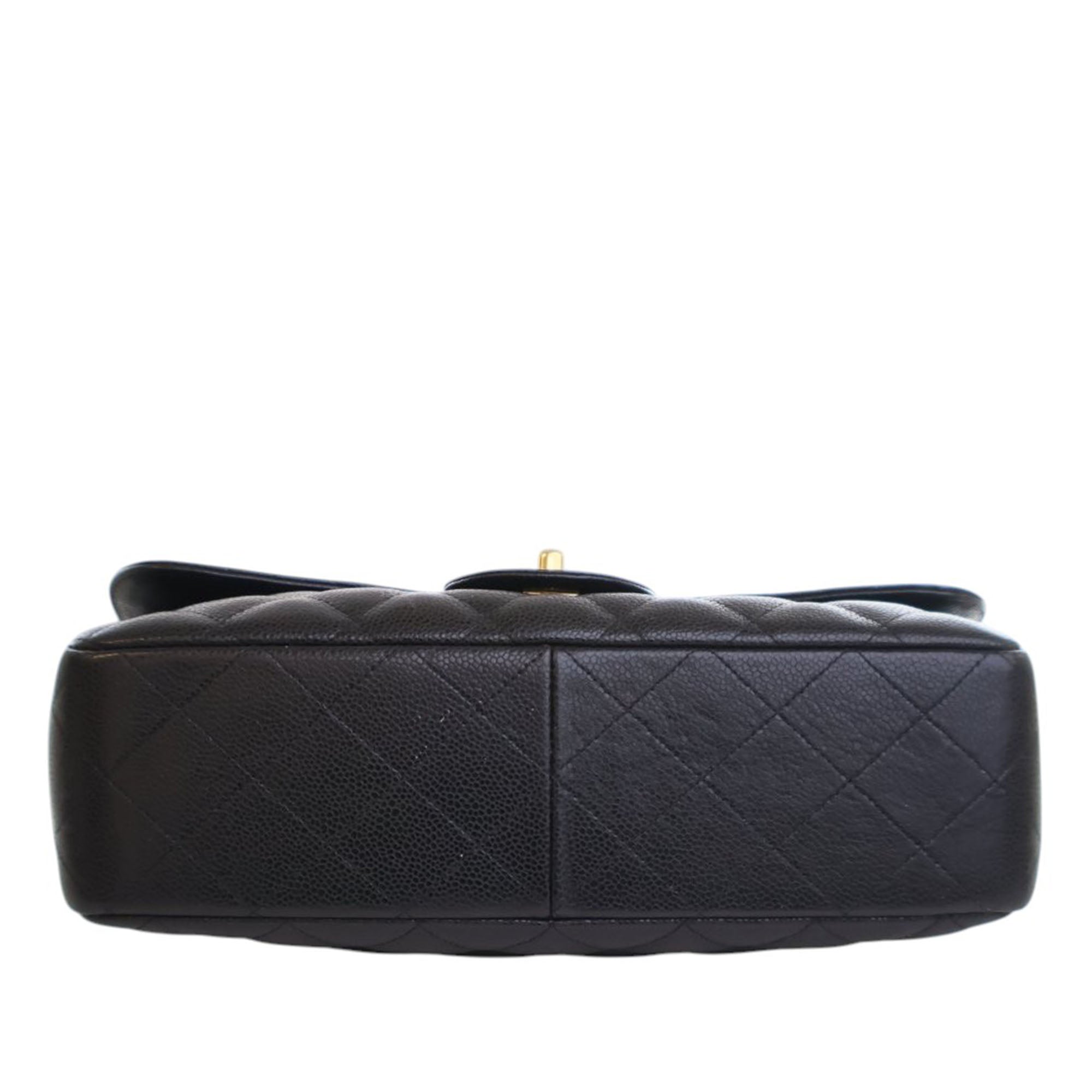 Chanel Jumbo Classic Caviar Single Flap - image 3