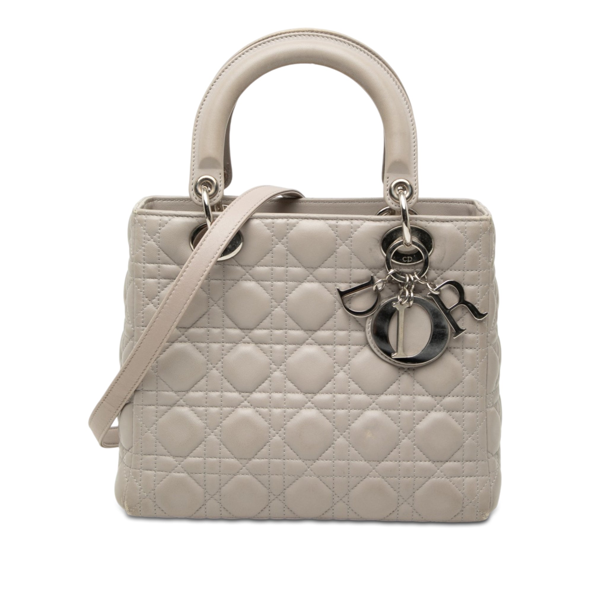 Dior Medium Lambskin Cannage Lady Dior - image 1