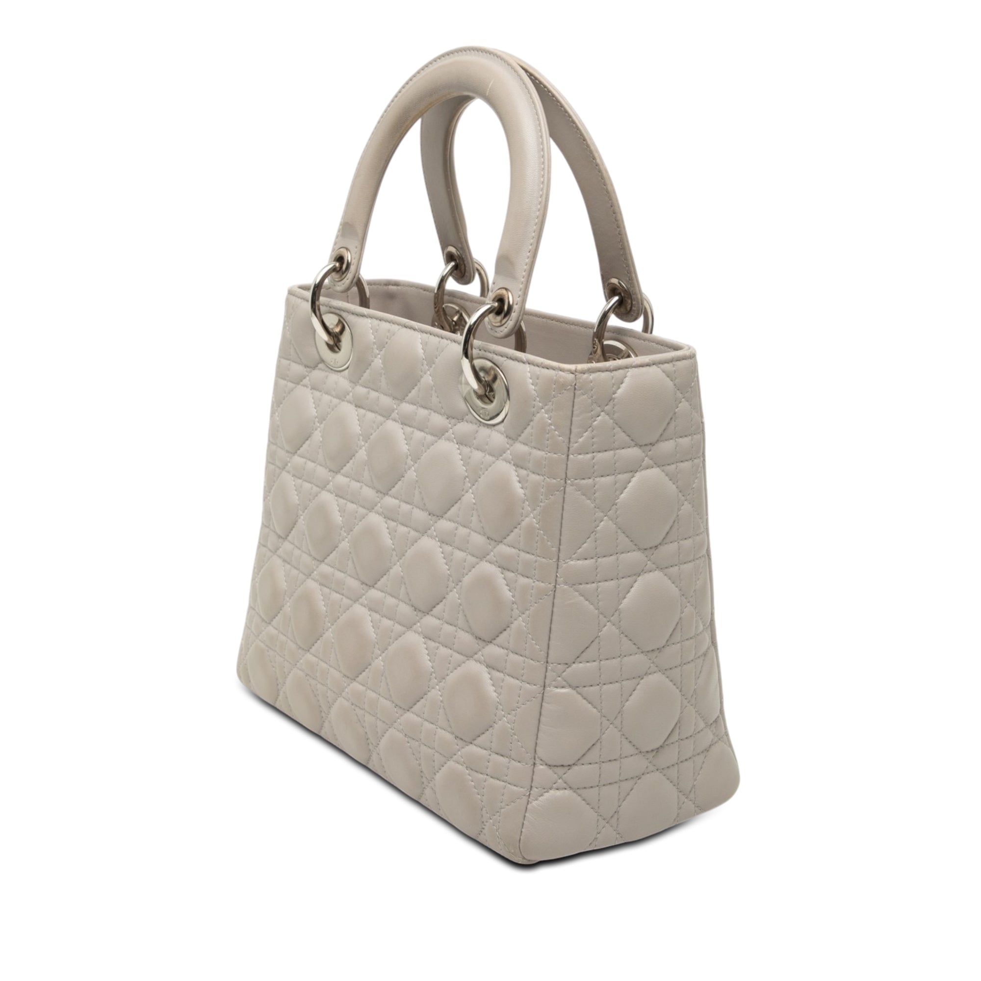 Dior Medium Lambskin Cannage Lady Dior - image 2