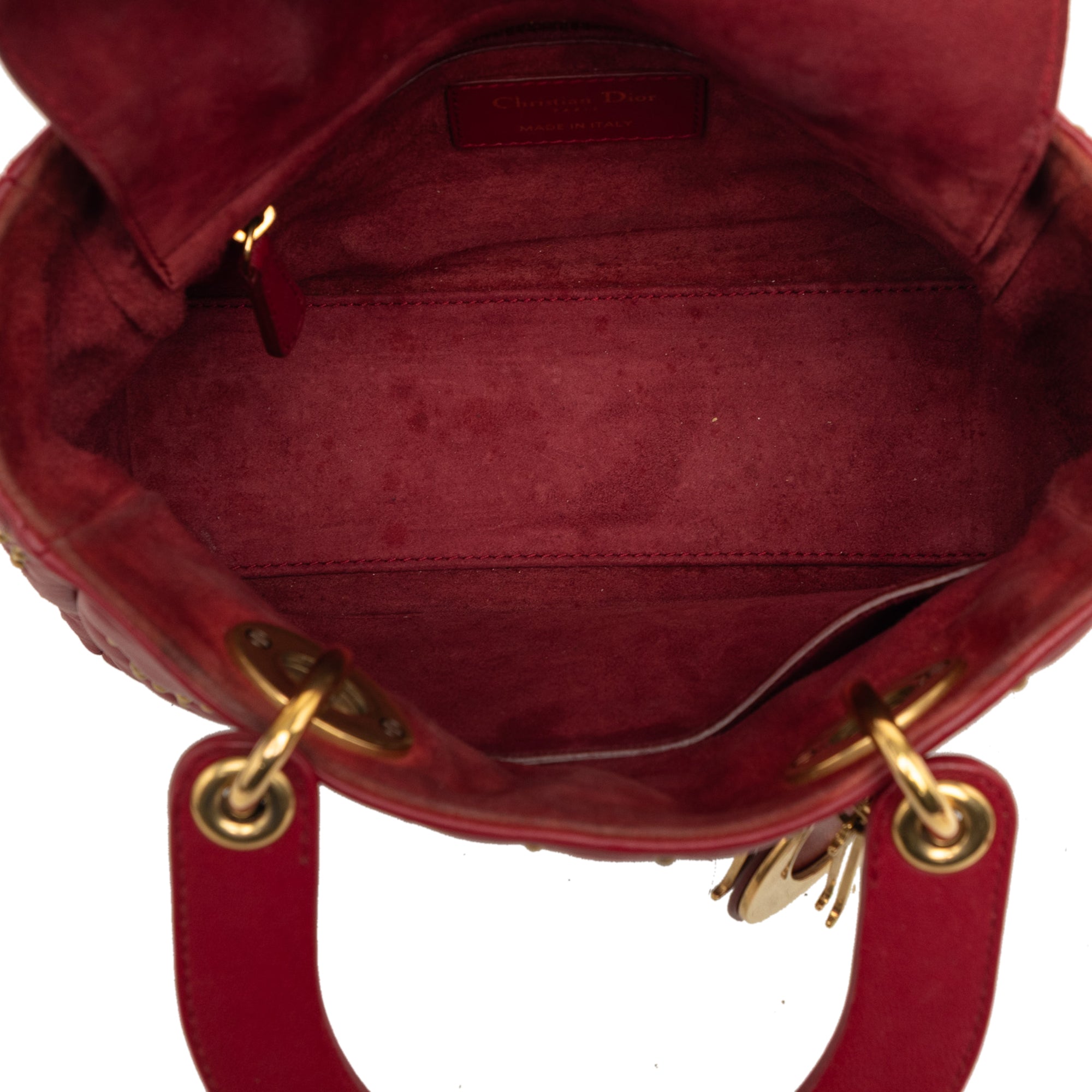Dior Small Lambskin Cannage Studded Supple Lady Dior - image 4