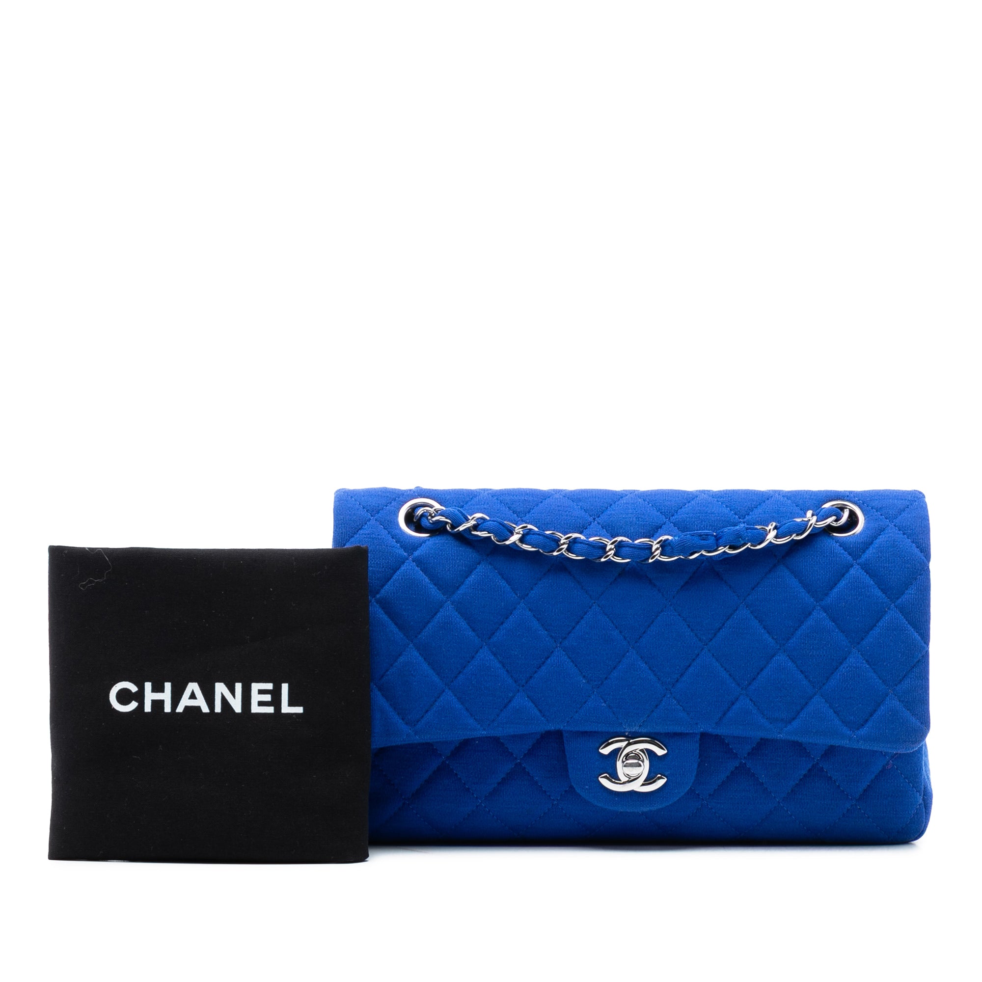 Chanel Medium Classic Jersey Double Flap - image 8