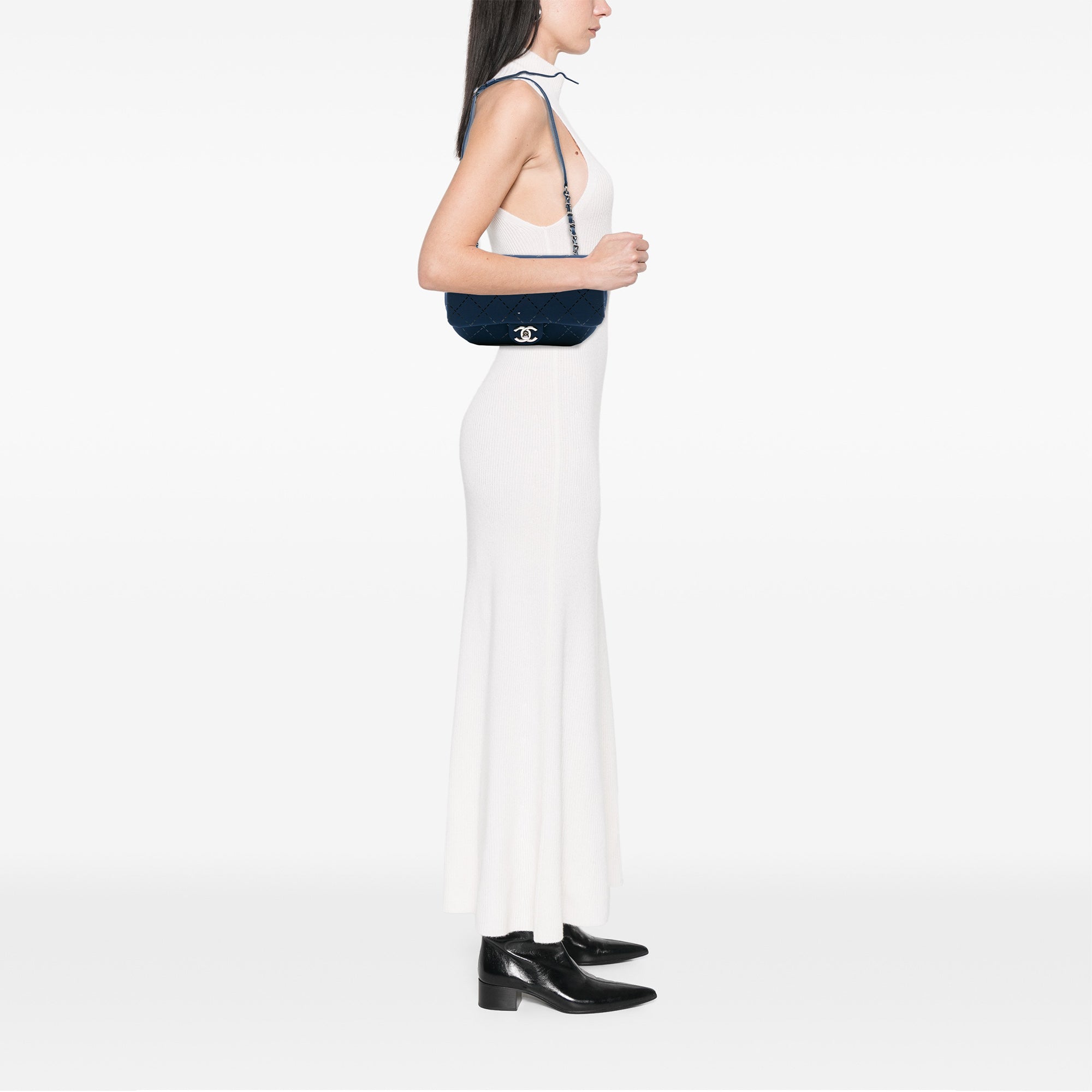 Chanel Classic Jersey Single Flap - image 12