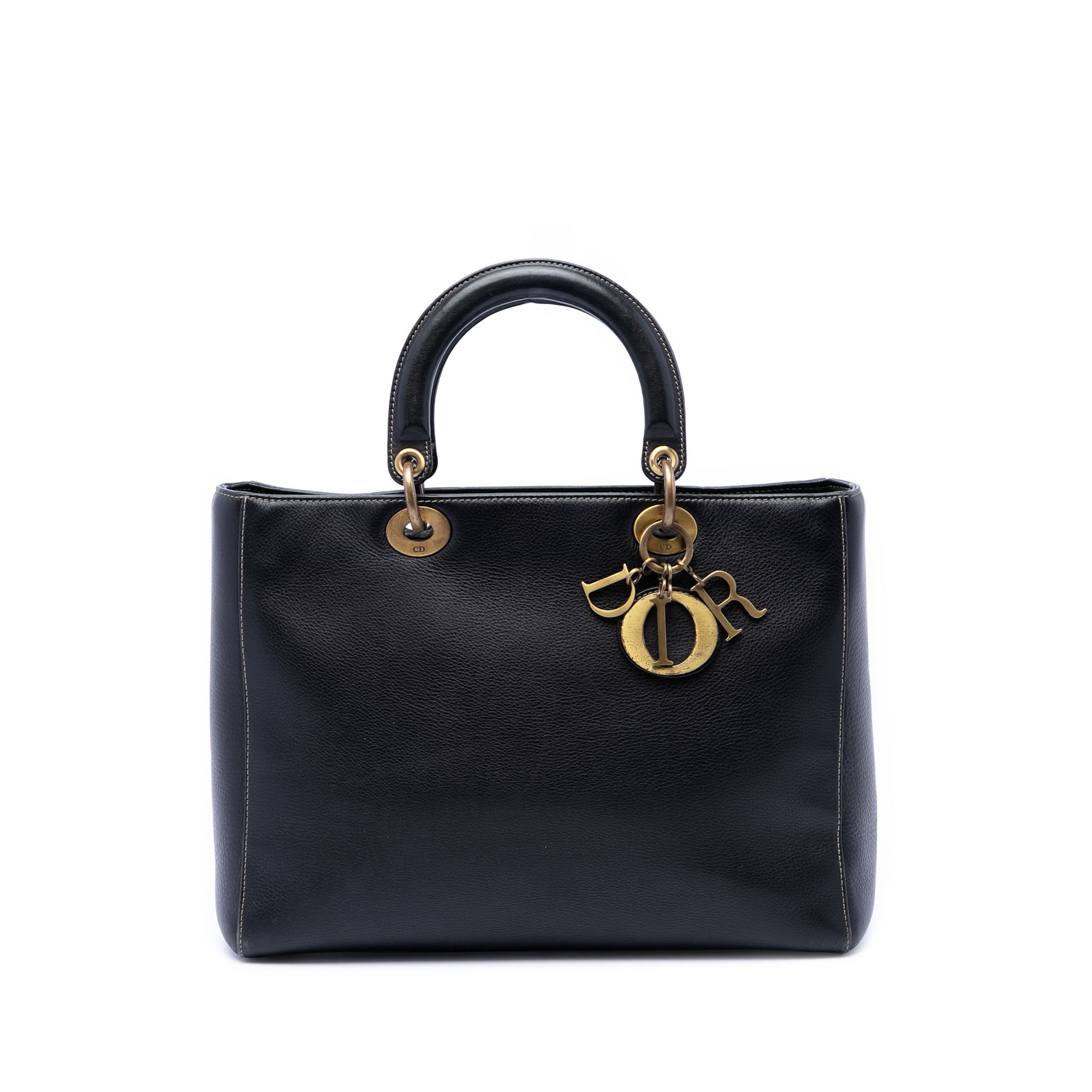 Dior Large Grained Calfskin Lady Dior - image 1